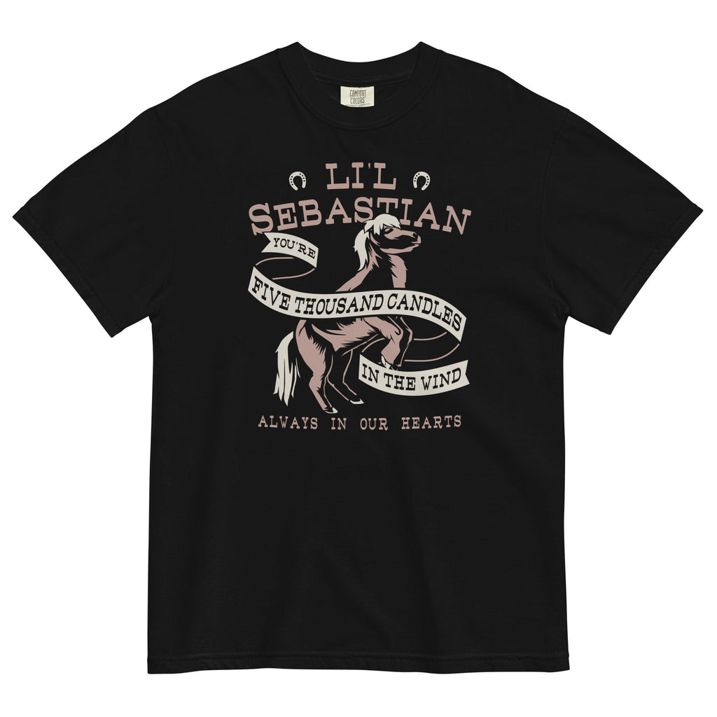 Li'l Sebastian Men's Relaxed Fit Tee Hoodie, Sweatshirt | PureTeeCo.com (Image 1)