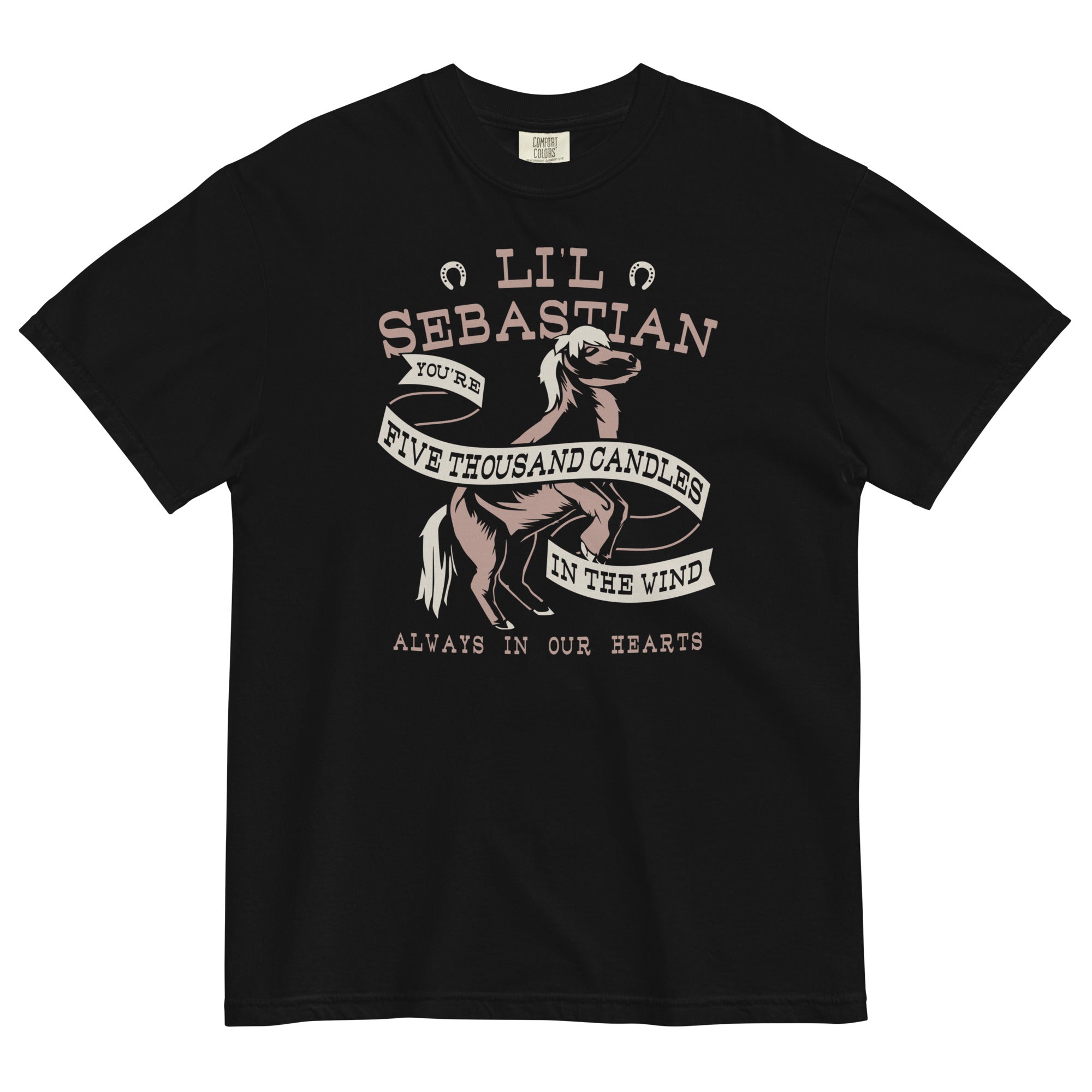 Li'l Sebastian Men's Relaxed Fit Tee Hoodie, Sweatshirt | PureTeeCo.com (Image 1)