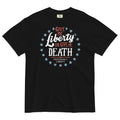 Liberty Or Death, Preferably Liberty Men's Relaxed Fit Tee Hoodie, Sweatshirt | PureTeeCo.com (Image 1)