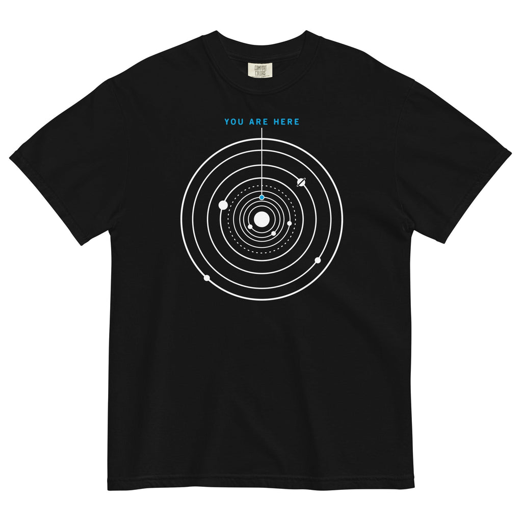 You Are Here Men's Relaxed Fit Tee Hoodie, Sweatshirt | PureTeeCo.com (Image 1)