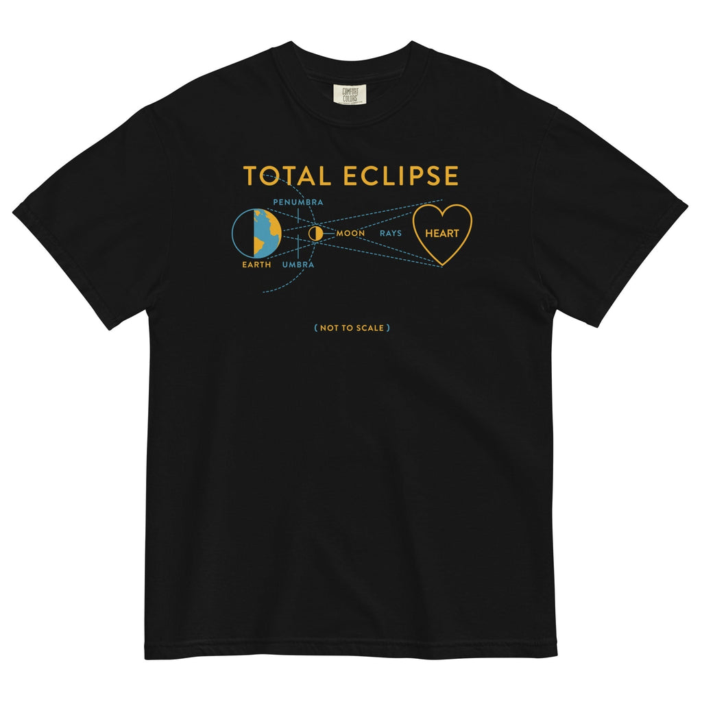 Total Eclipse Of The Heart Men's Relaxed Fit Tee Hoodie, Sweatshirt | PureTeeCo.com (Image 1)