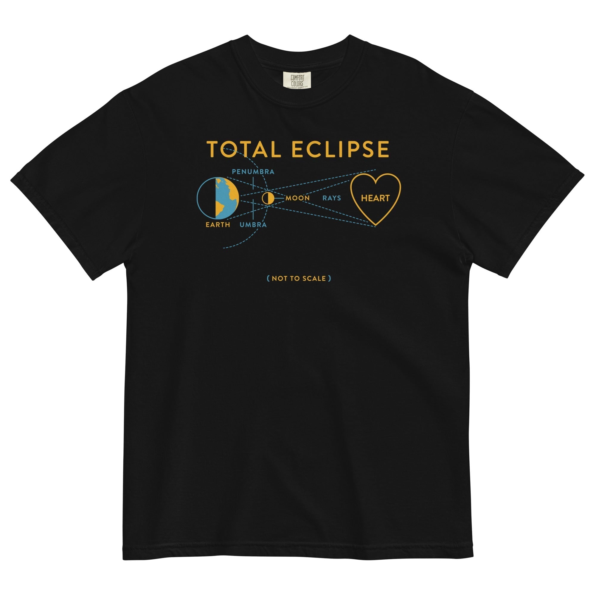 Total Eclipse Of The Heart Men's Relaxed Fit Tee Hoodie, Sweatshirt | PureTeeCo.com (Image 1)