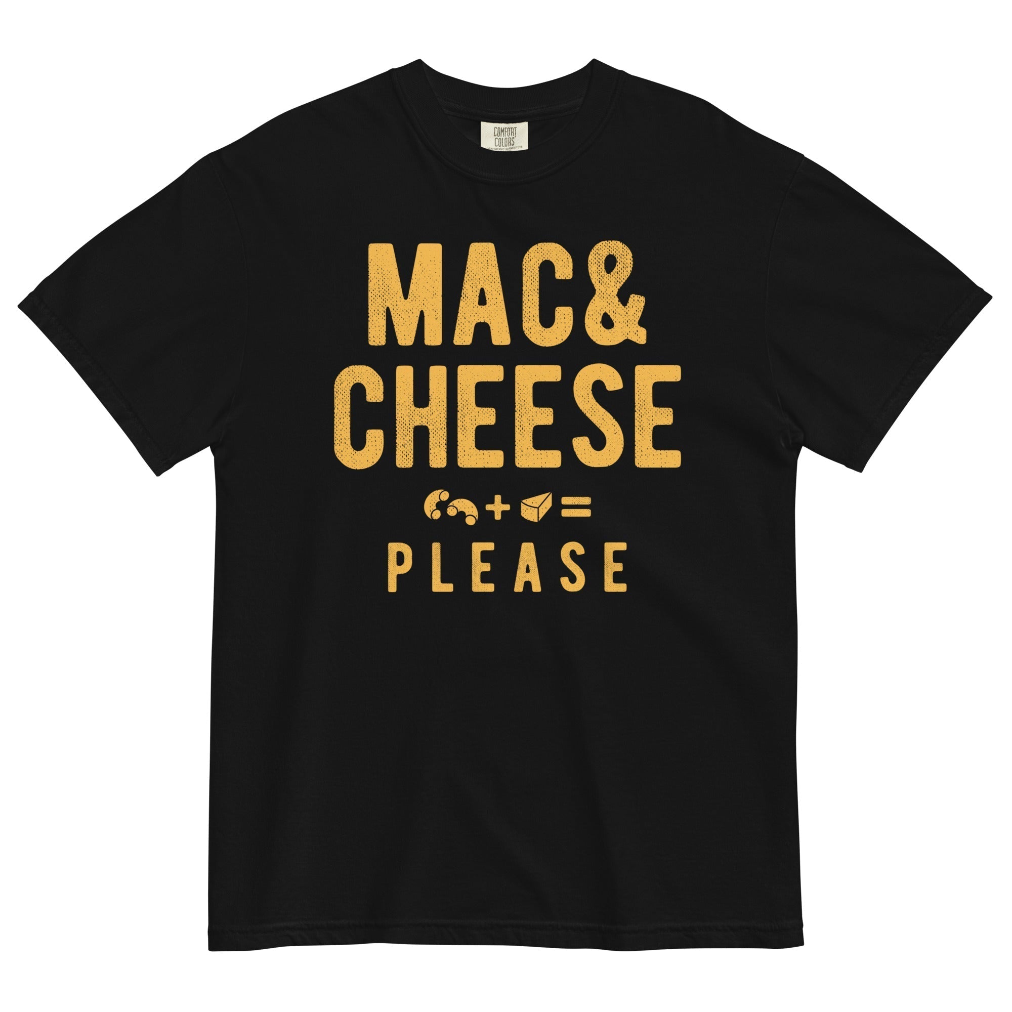 Mac And Cheese Please Men's Relaxed Fit Tee Hoodie, Sweatshirt | PureTeeCo.com (Image 2)