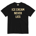 Ice Cream Never Lies Men's Relaxed Fit Tee Hoodie, Sweatshirt | PureTeeCo.com (Image 1)