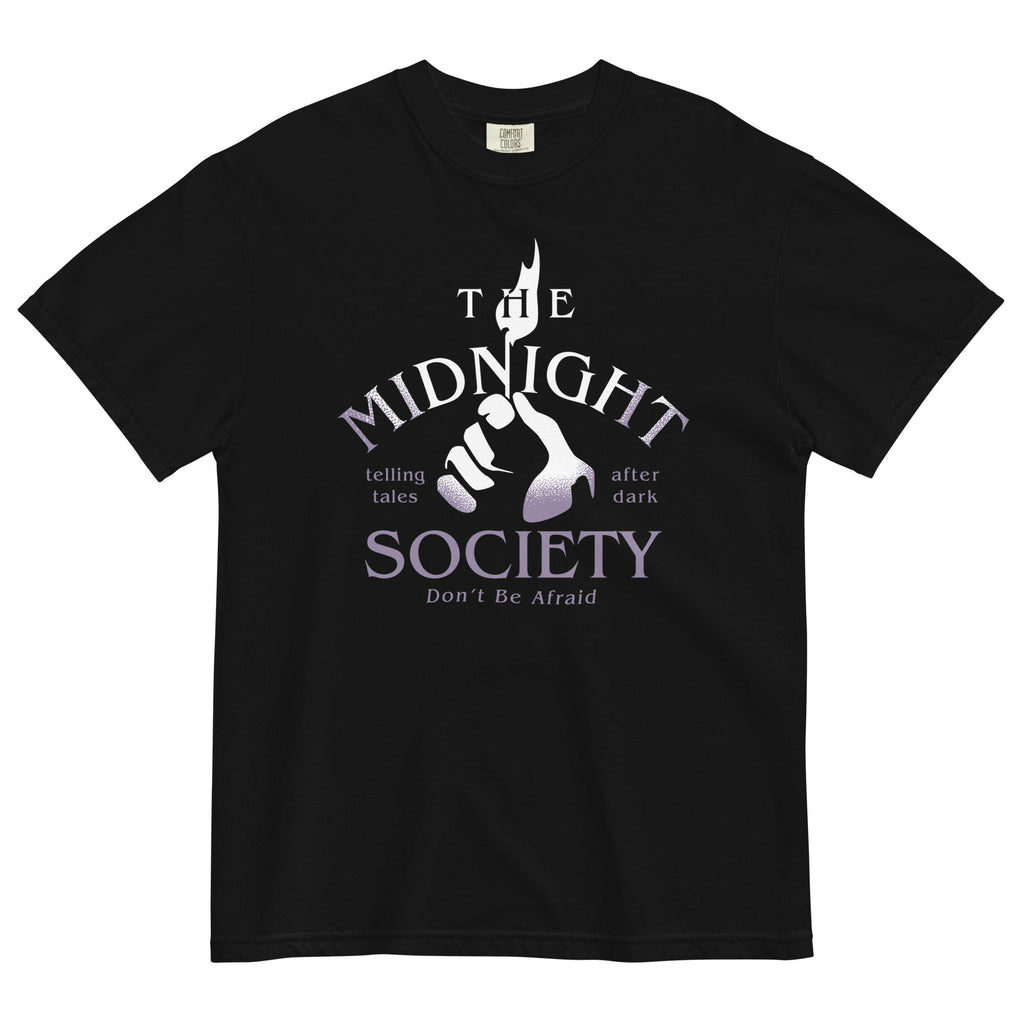 The Midnight Society Men's Relaxed Fit Tee Hoodie, Sweatshirt | PureTeeCo.com (Image 1)