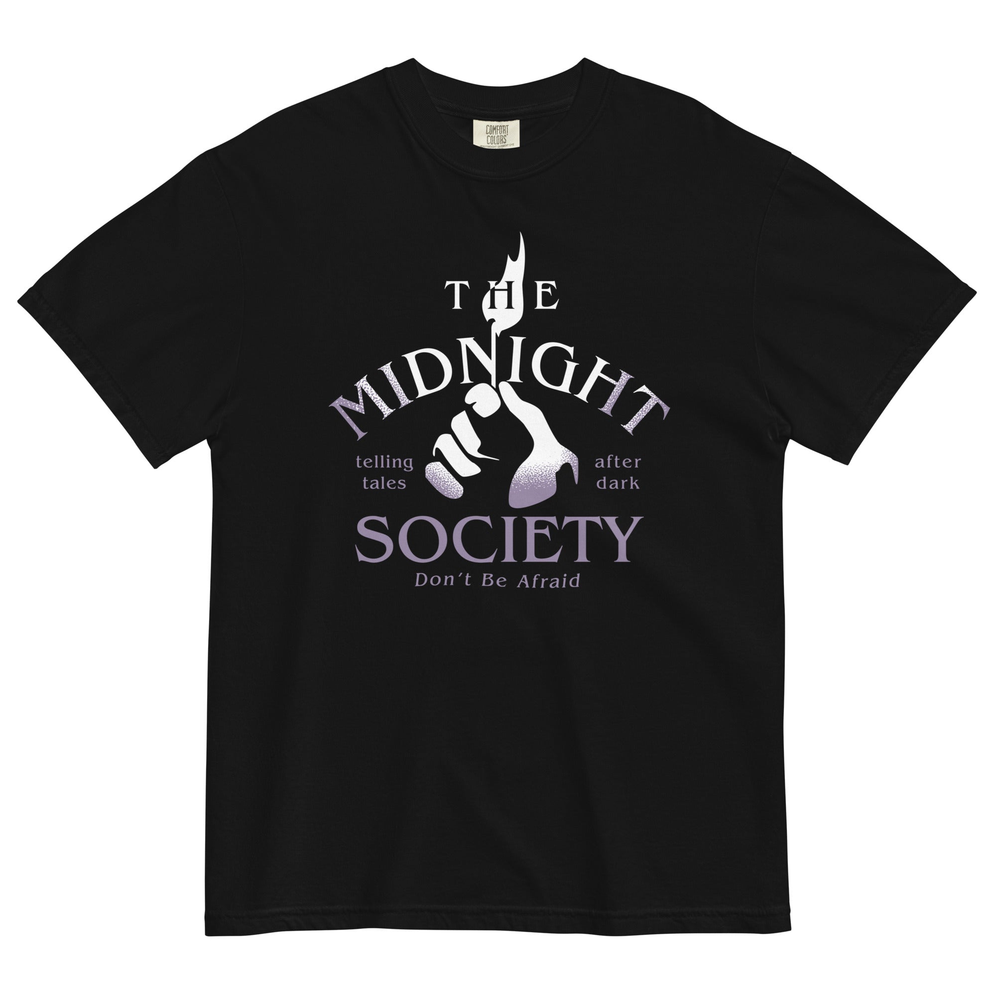 The Midnight Society Men's Relaxed Fit Tee Hoodie, Sweatshirt | PureTeeCo.com (Image 1)