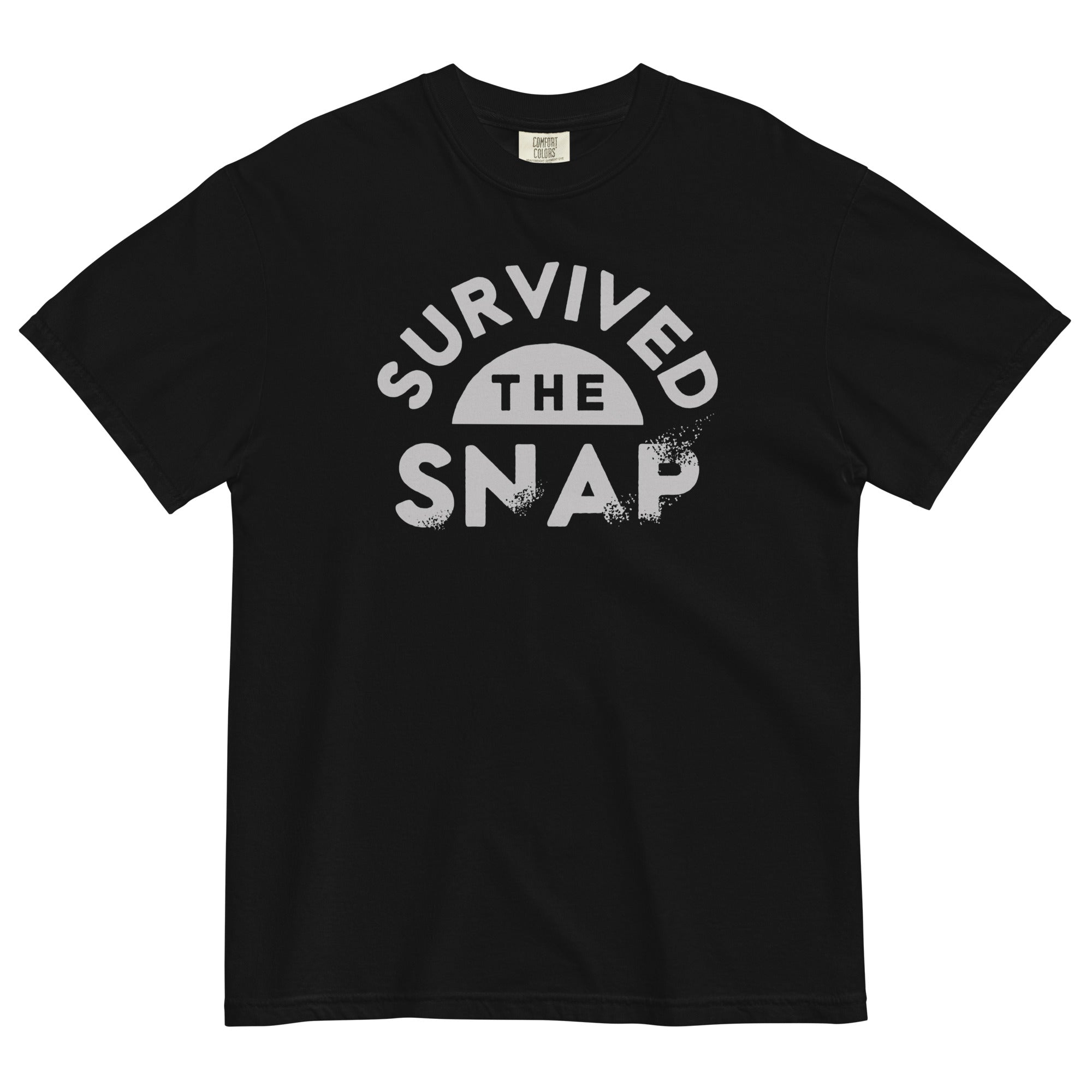 Survived The Snap Men's Relaxed Fit Tee Hoodie, Sweatshirt | PureTeeCo.com (Image 1)