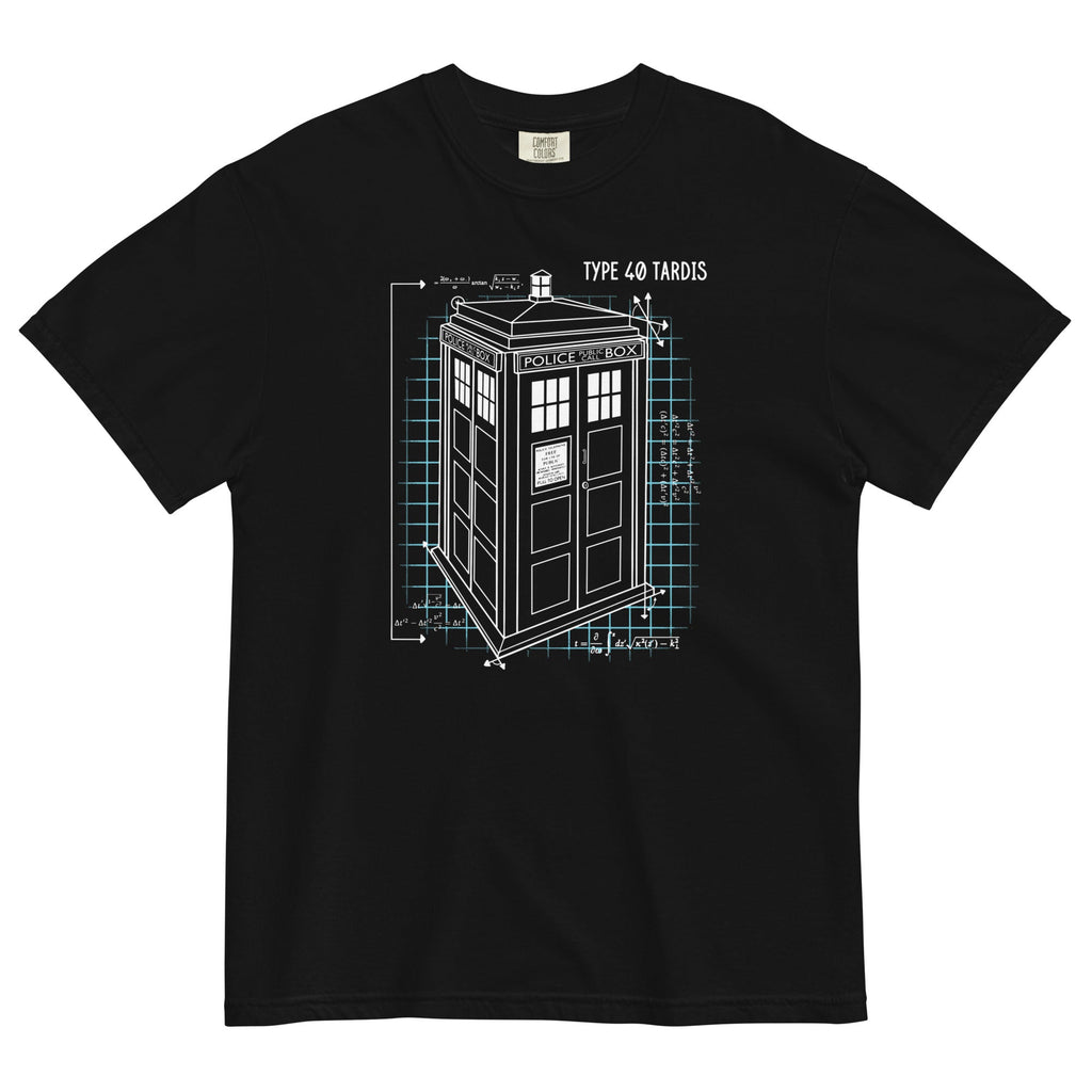Type 40 Tardis Men's Relaxed Fit Tee Hoodie, Sweatshirt | PureTeeCo.com (Image 2)