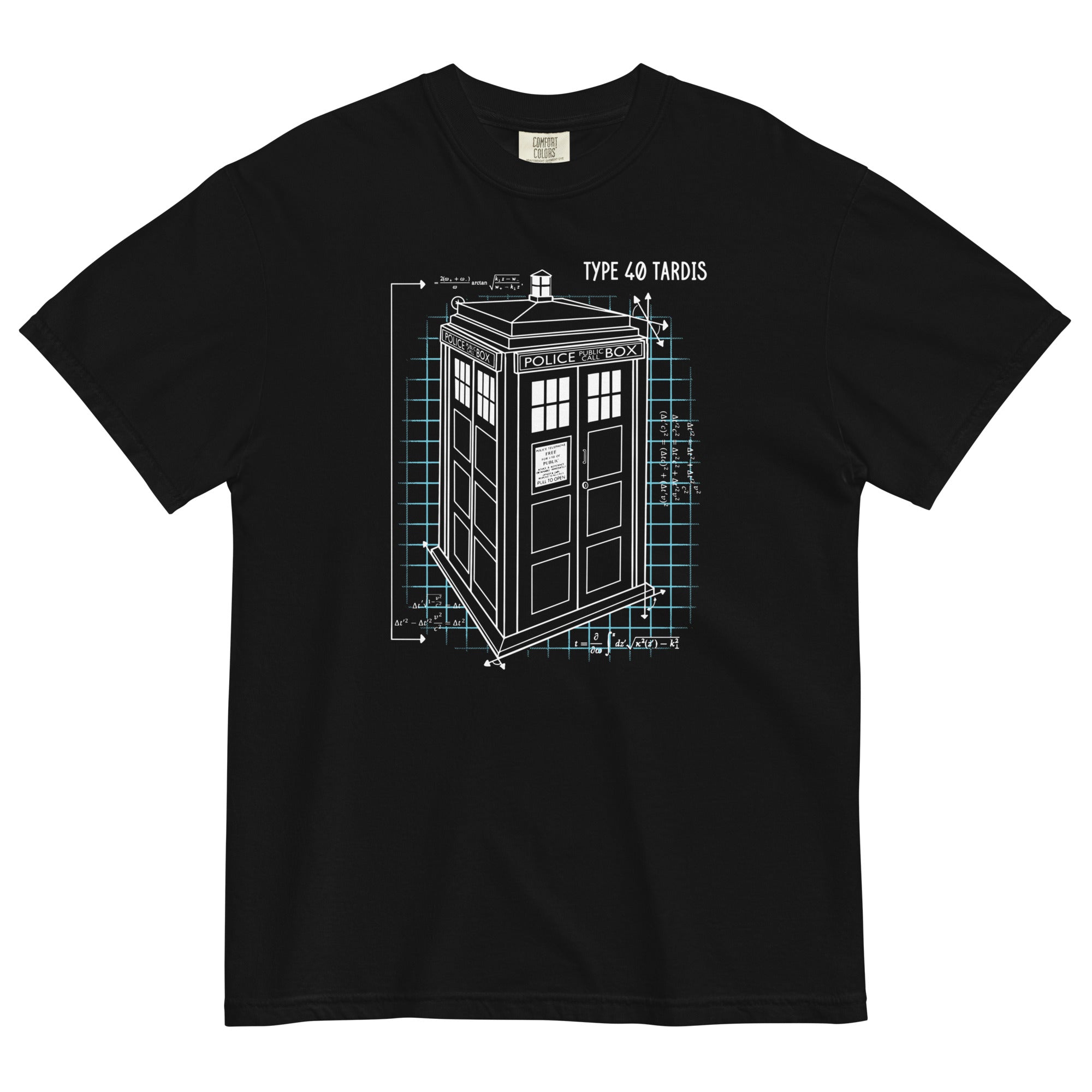 Type 40 Tardis Men's Relaxed Fit Tee Hoodie, Sweatshirt | PureTeeCo.com (Image 2)