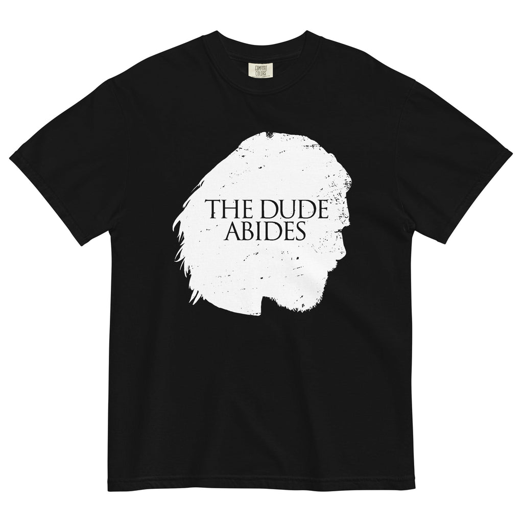 The Dude Abides Men's Relaxed Fit Tee Hoodie, Sweatshirt | PureTeeCo.com (Image 1)
