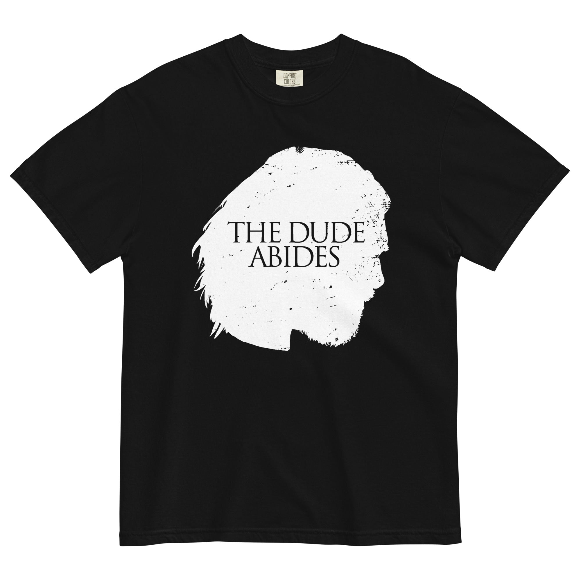 The Dude Abides Men's Relaxed Fit Tee Hoodie, Sweatshirt | PureTeeCo.com (Image 1)