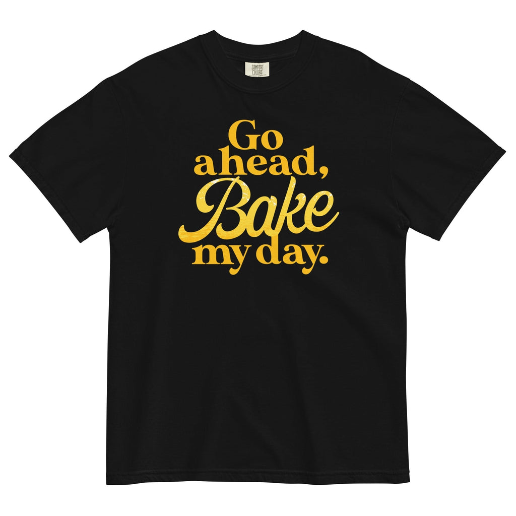 Go Ahead, Bake My Day Men's Relaxed Fit Tee Hoodie, Sweatshirt | PureTeeCo.com (Image 2)