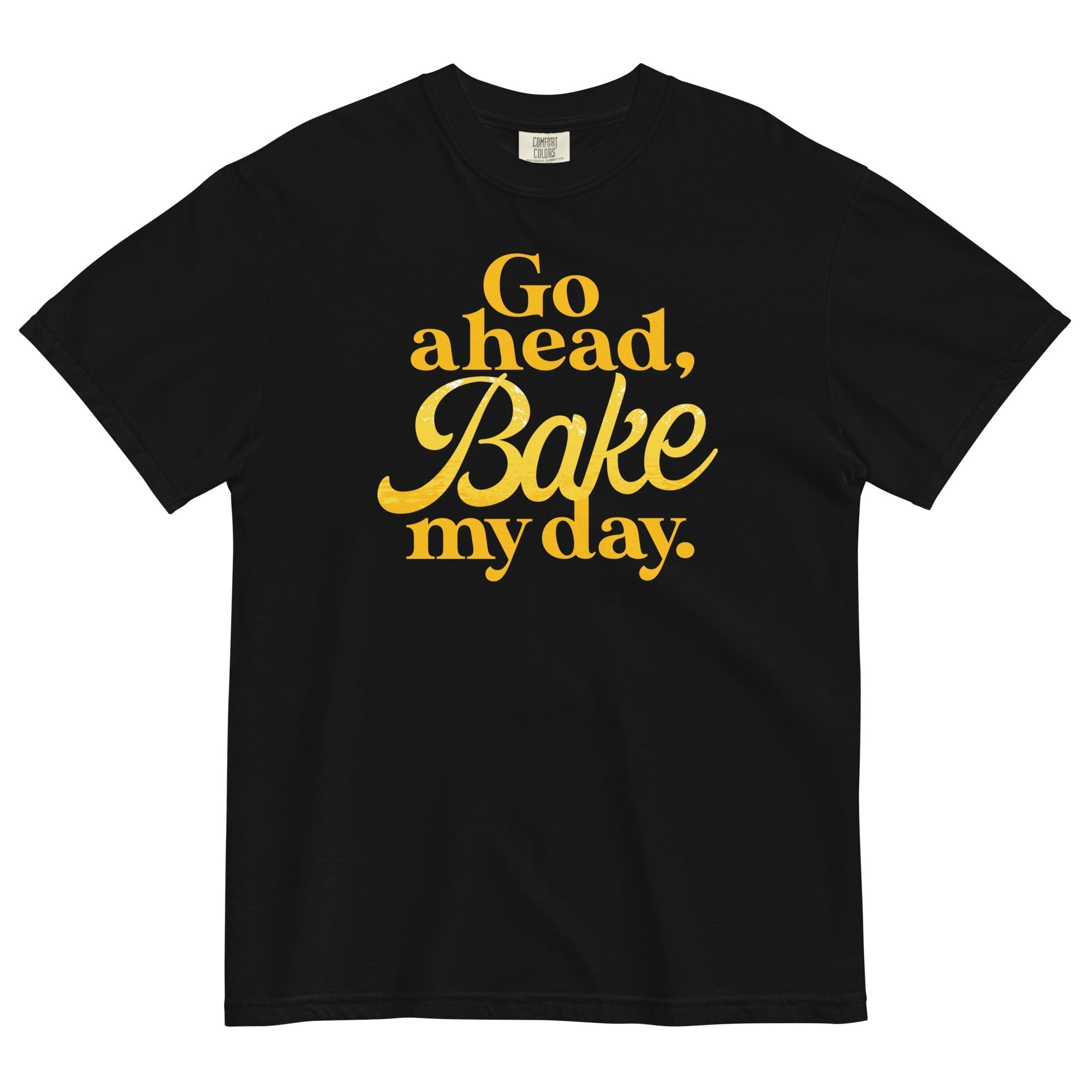 Go Ahead, Bake My Day Men's Relaxed Fit Tee Hoodie, Sweatshirt | PureTeeCo.com (Image 2)