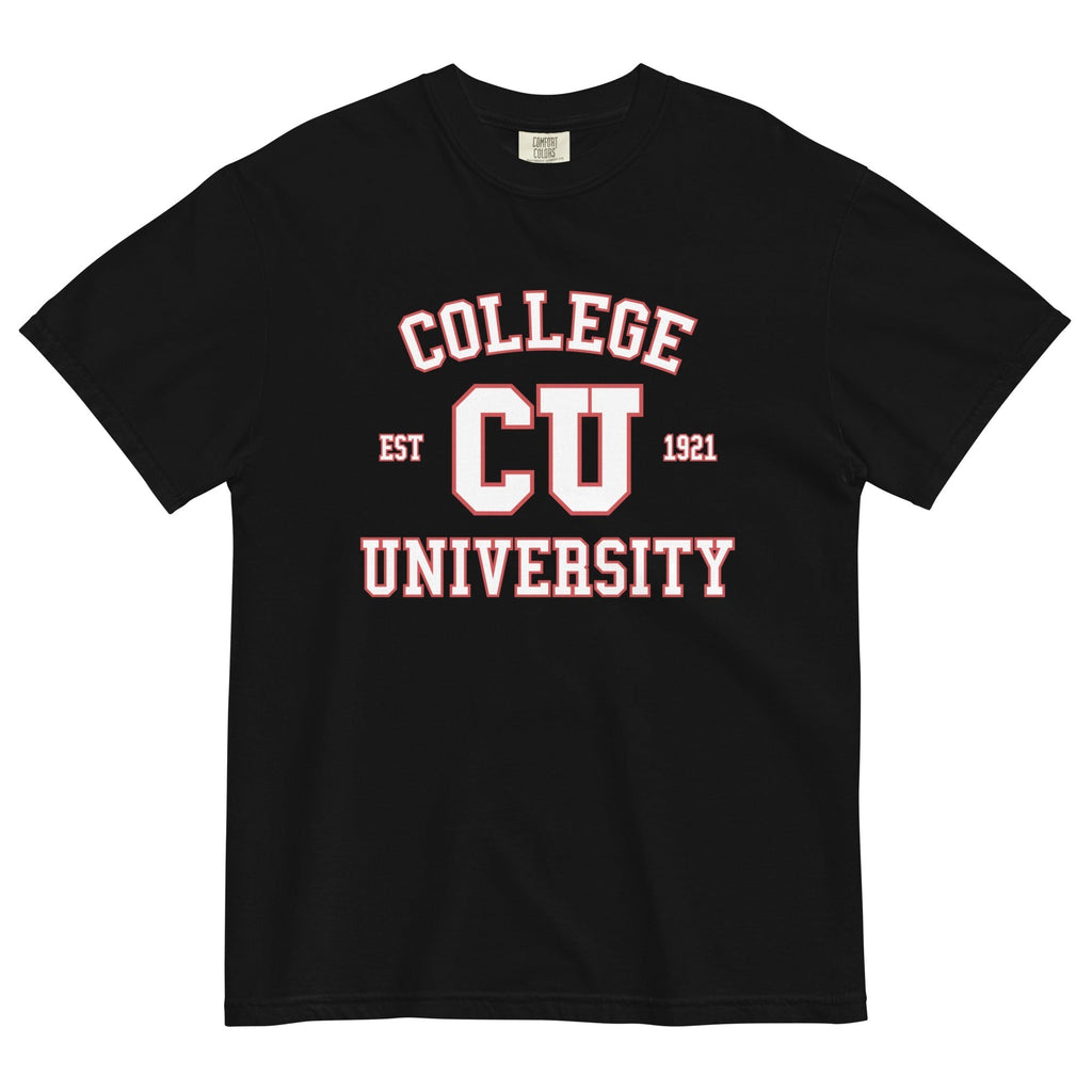 College University Men's Relaxed Fit Tee Hoodie, Sweatshirt | PureTeeCo.com (Image 2)