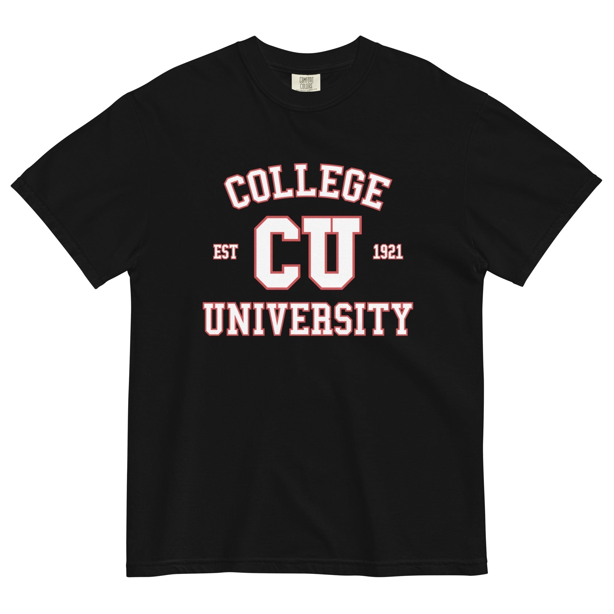 College University Men's Relaxed Fit Tee Hoodie, Sweatshirt | PureTeeCo.com (Image 2)