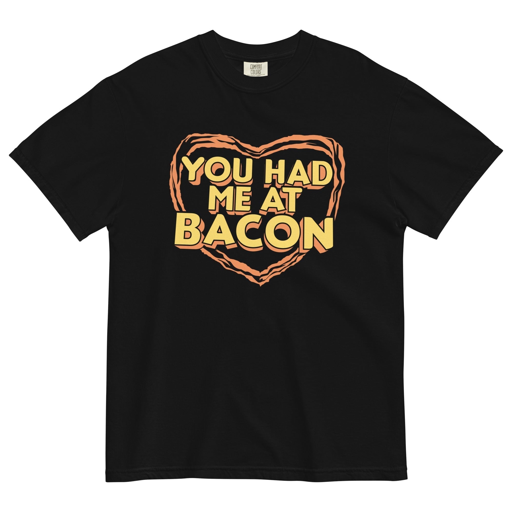 You Had Me At Bacon Men's Relaxed Fit Tee Hoodie, Sweatshirt | PureTeeCo.com (Image 2)