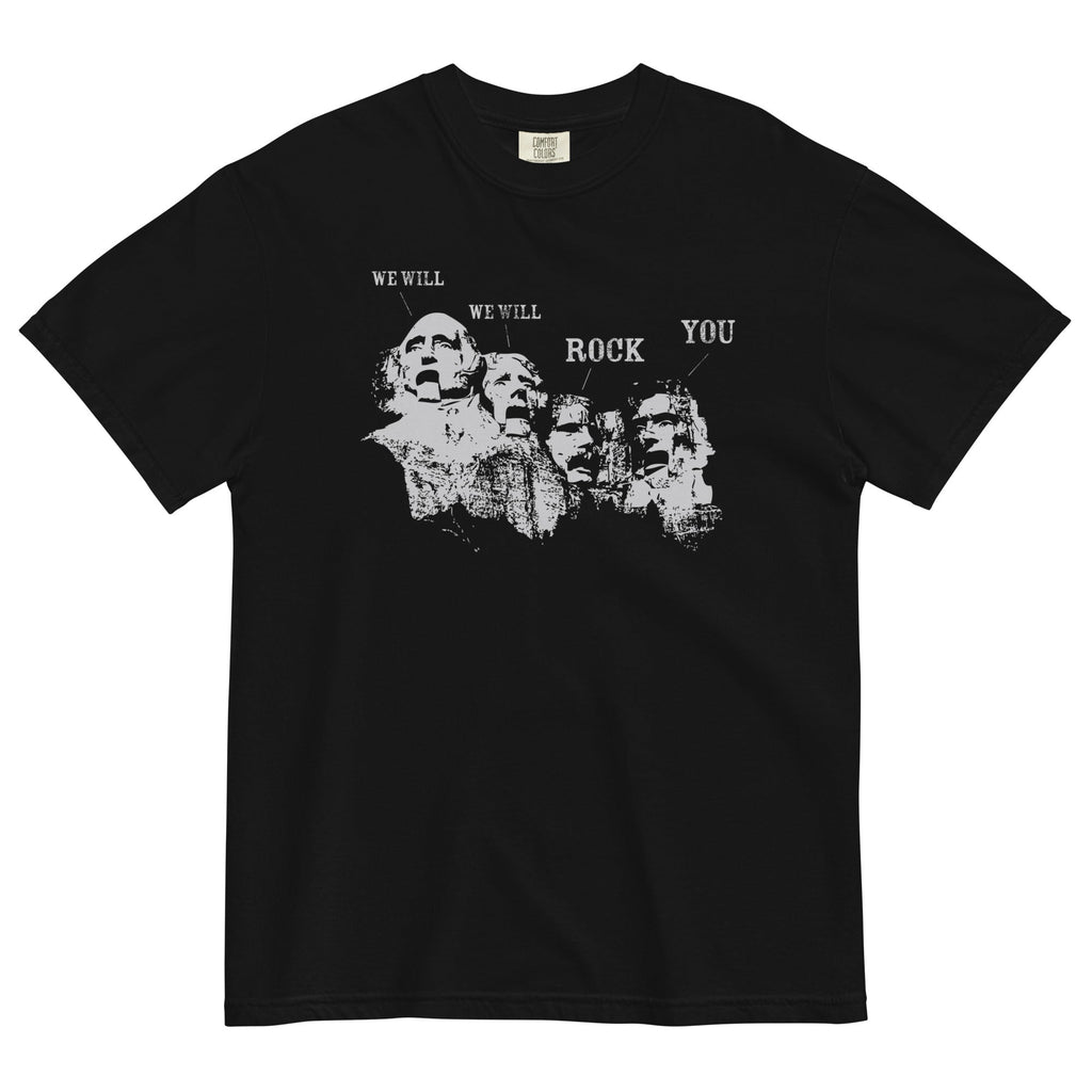 We Will Rock You Men's Relaxed Fit Tee Hoodie, Sweatshirt | PureTeeCo.com (Image 1)