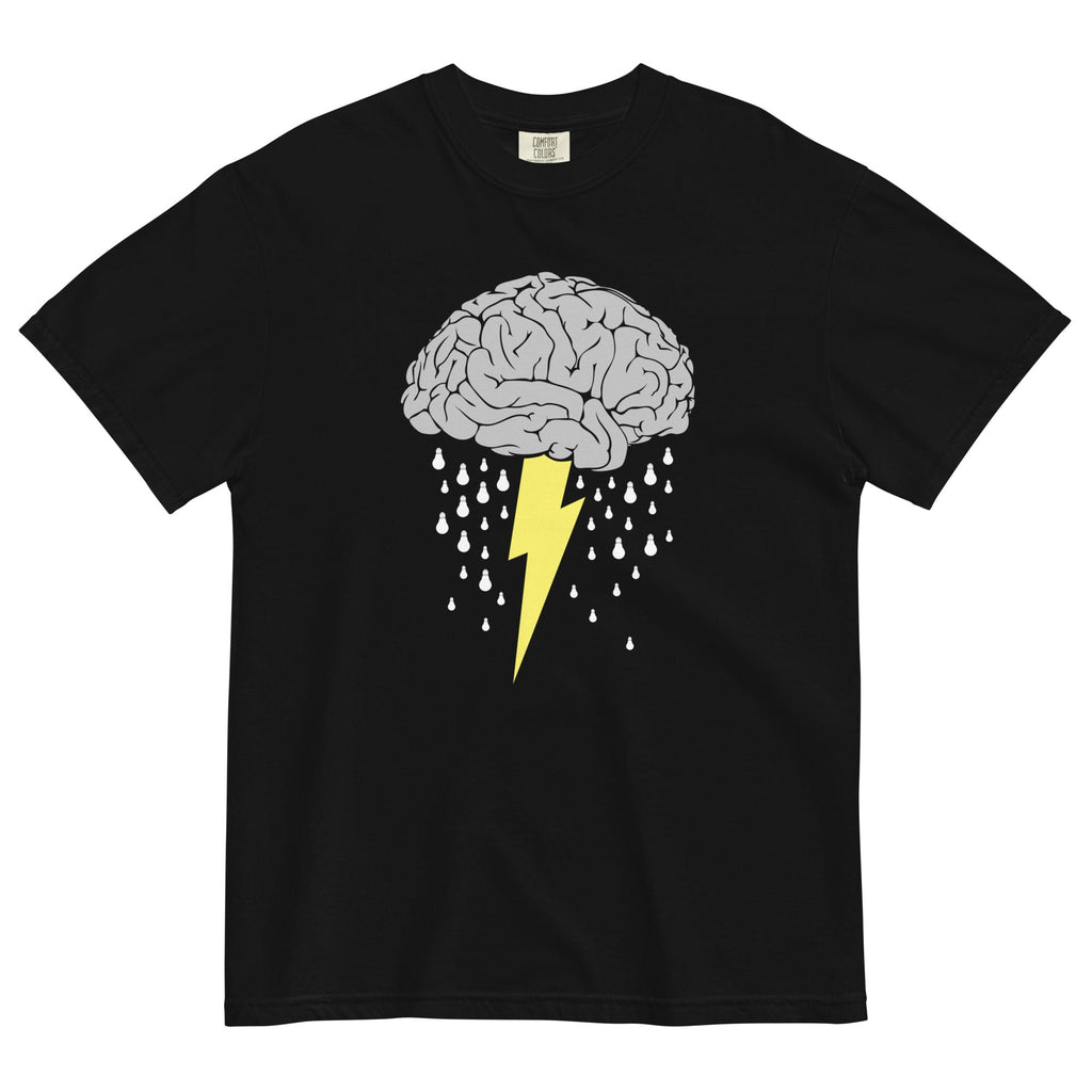Brainstorm Men's Relaxed Fit Tee Hoodie, Sweatshirt | PureTeeCo.com (Image 2)