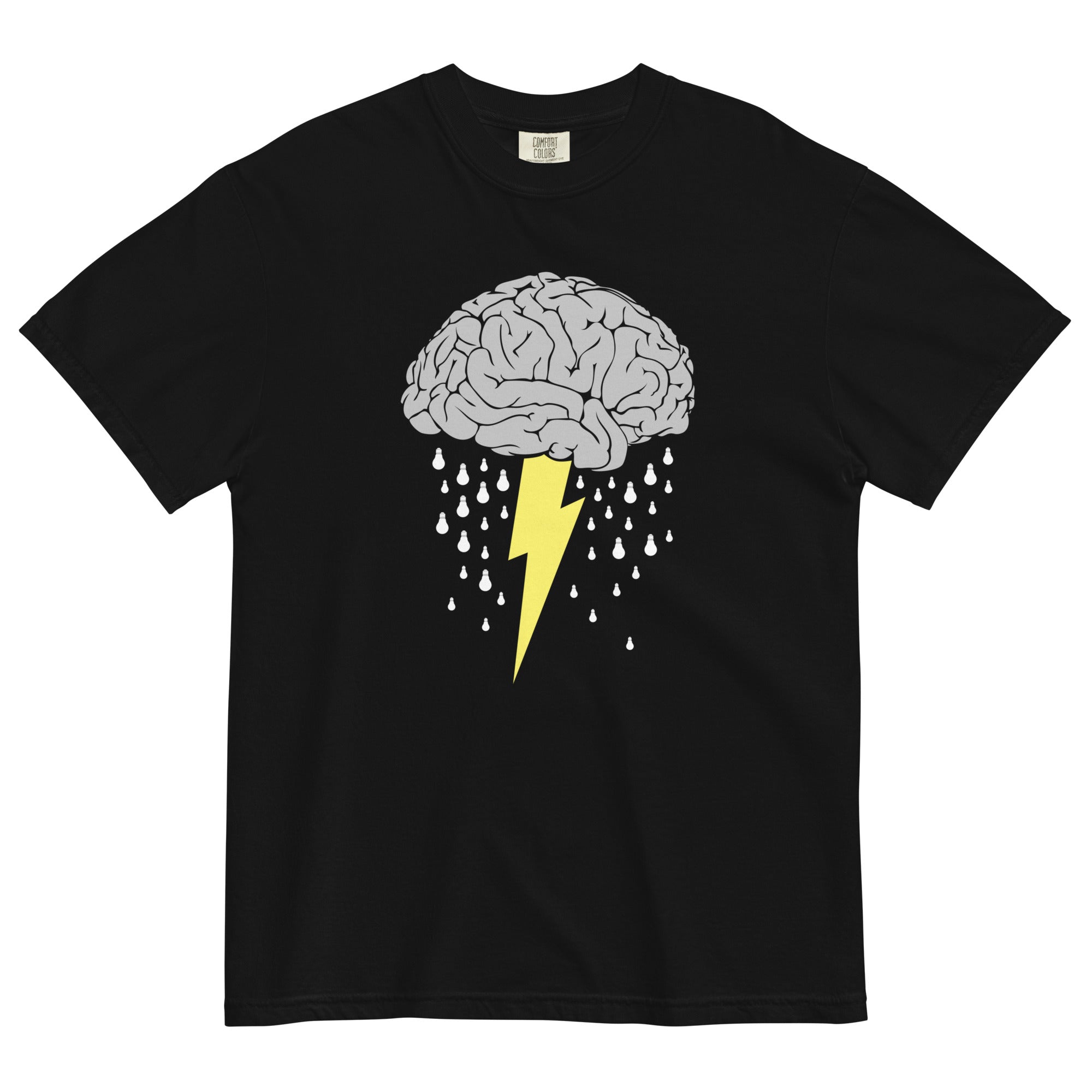 Brainstorm Men's Relaxed Fit Tee Hoodie, Sweatshirt | PureTeeCo.com (Image 2)