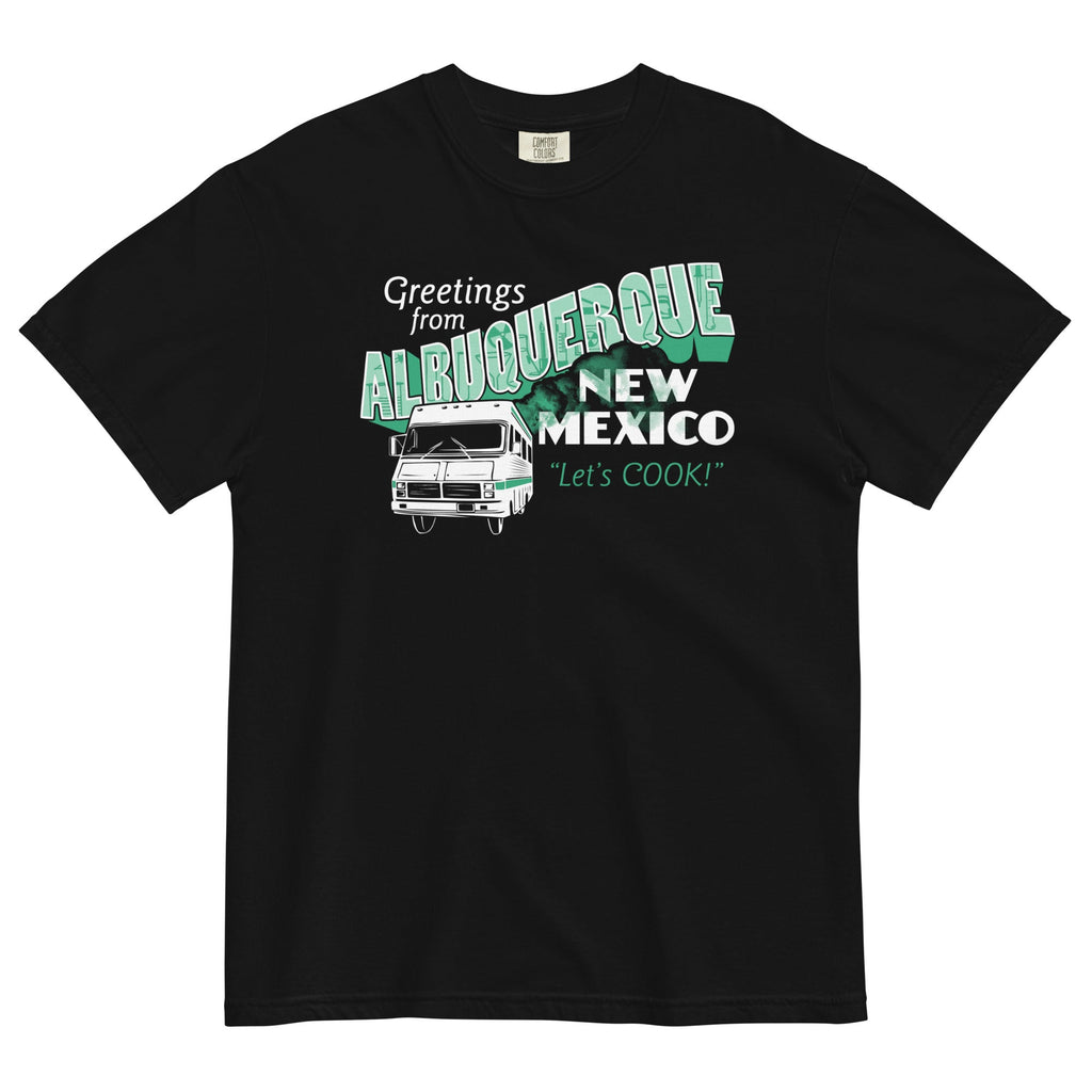 Greetings From Albuquerque Men's Relaxed Fit Tee Hoodie, Sweatshirt | PureTeeCo.com