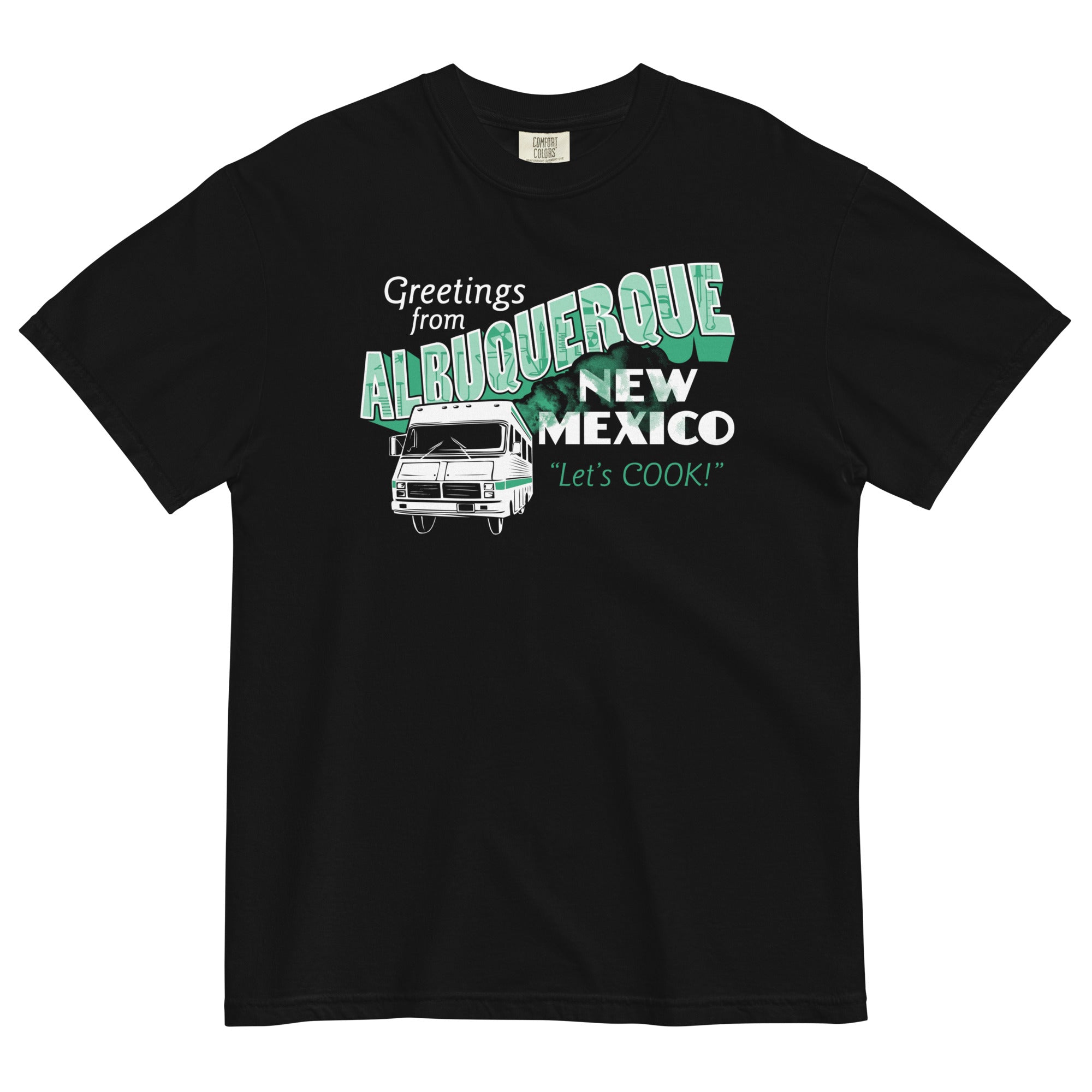 Greetings From Albuquerque Men's Relaxed Fit Tee Hoodie, Sweatshirt | PureTeeCo.com