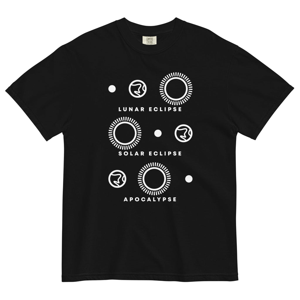 Lunar Eclipse Solar Eclipse Apocalypse Men's Relaxed Fit Tee Hoodie, Sweatshirt | PureTeeCo.com (Image 2)