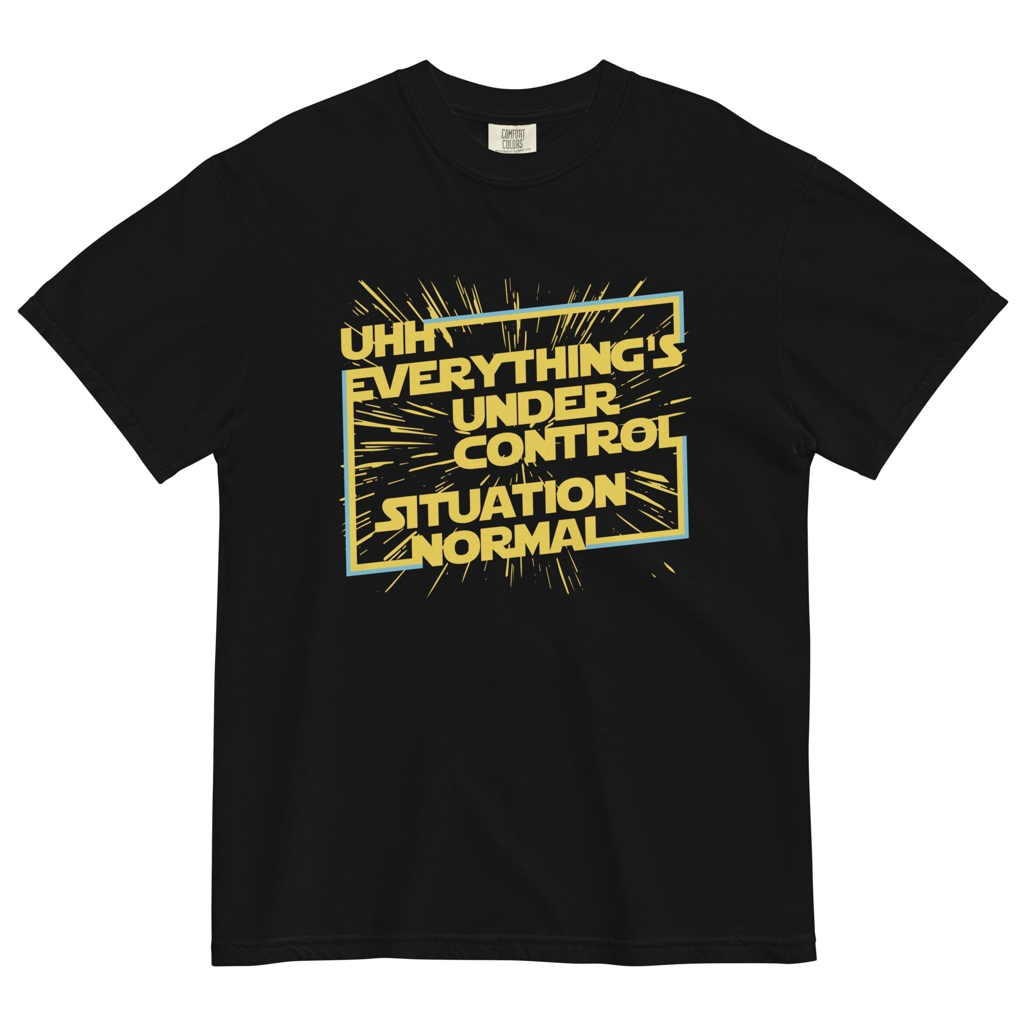 Everything's Under Control Situation Normal Men's Relaxed Fit Tee Hoodie, Sweatshirt | PureTeeCo.com (Image 3)