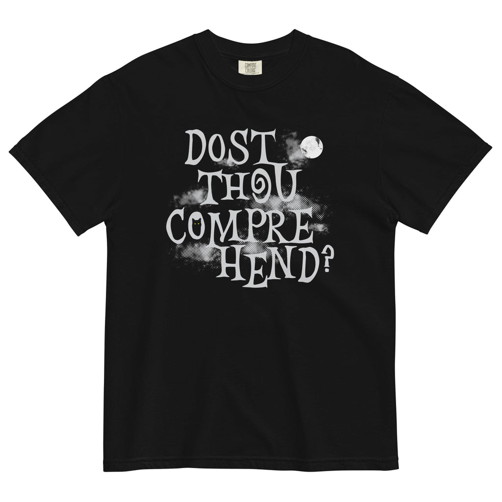 Dost Thou Comprehend? Men's Relaxed Fit Tee Hoodie, Sweatshirt | PureTeeCo.com (Image 2)