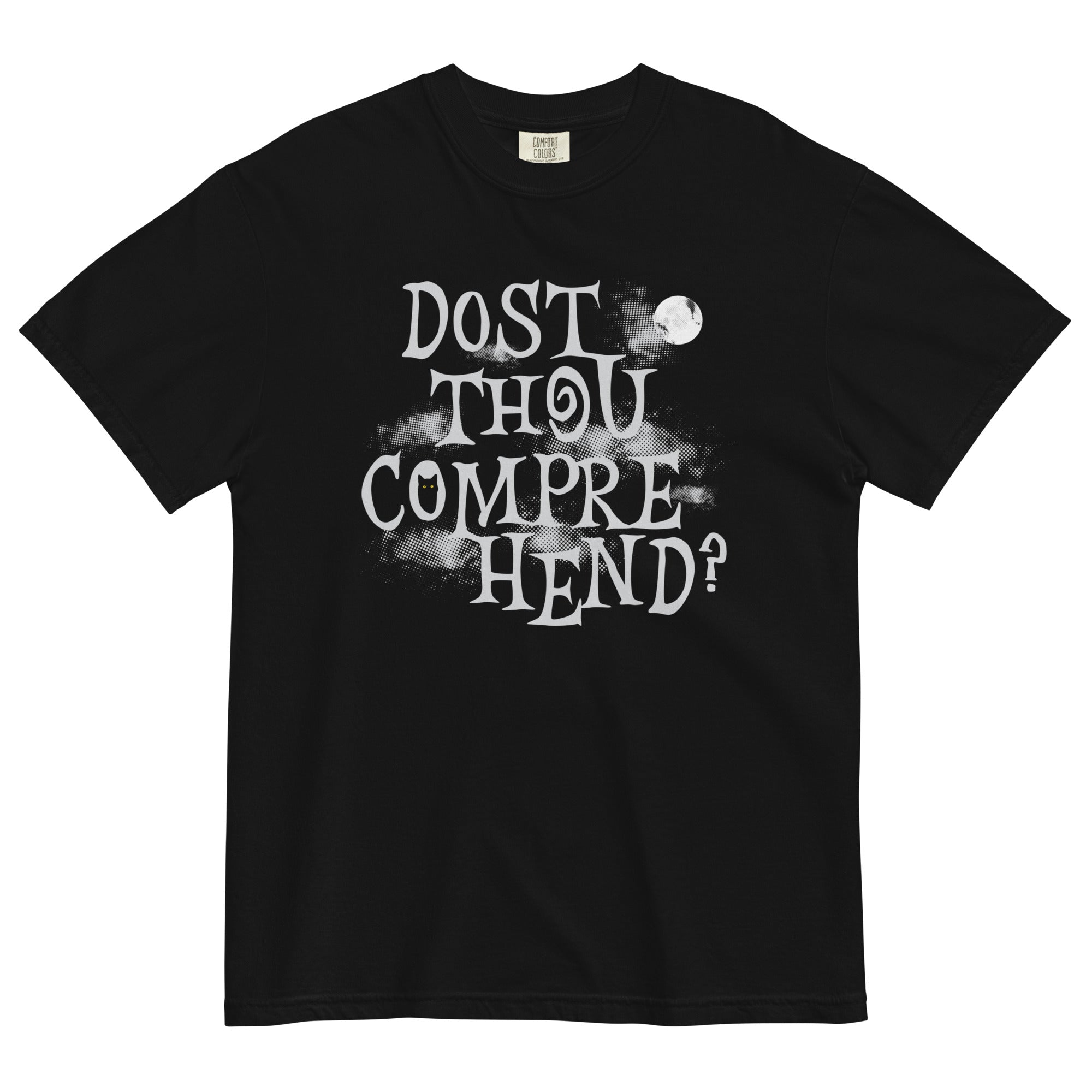 Dost Thou Comprehend? Men's Relaxed Fit Tee Hoodie, Sweatshirt | PureTeeCo.com (Image 2)