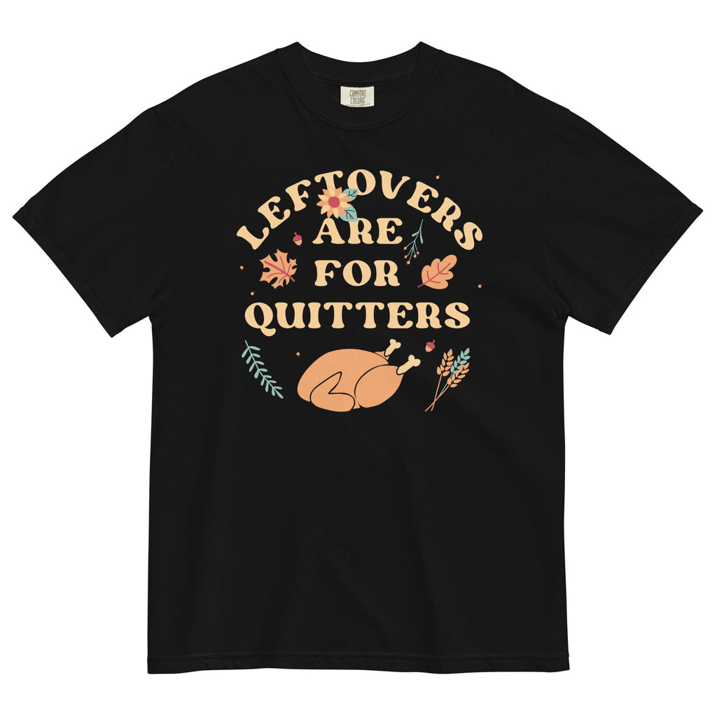 Leftovers Are For Quitters Men's Relaxed Fit Tee Hoodie, Sweatshirt | PureTeeCo.com (Image 2)