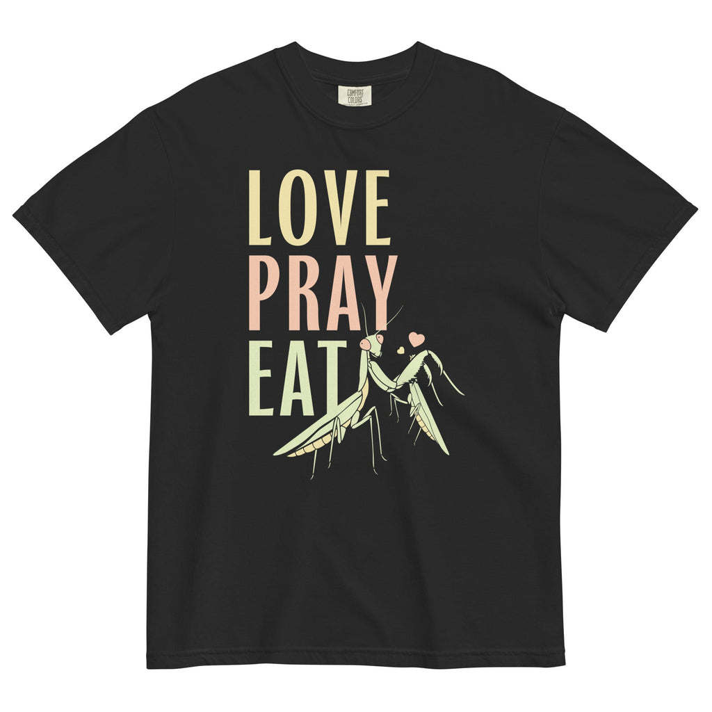 Love Pray Eat Men's Relaxed Fit Tee Hoodie, Sweatshirt | PureTeeCo.com (Image 2)