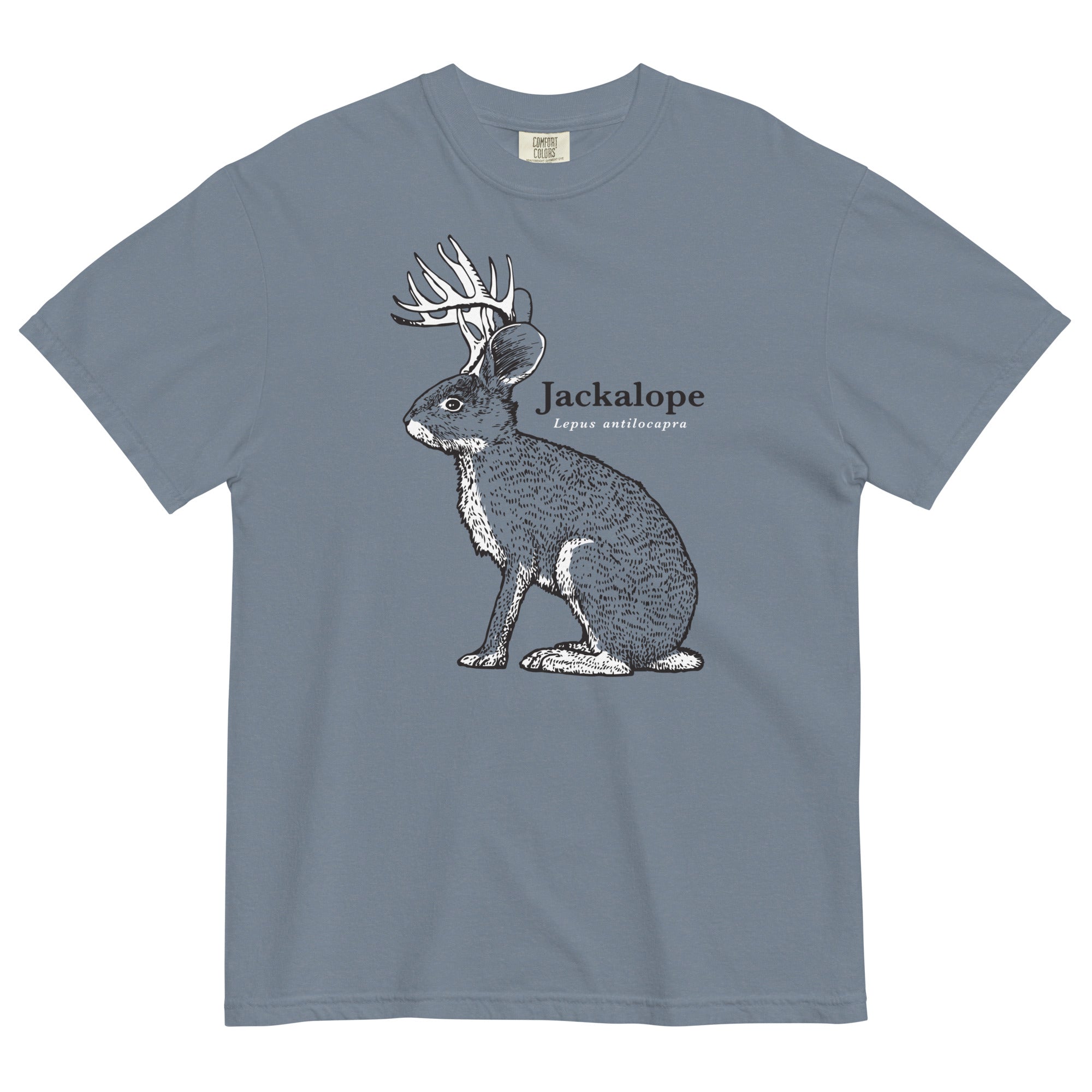Jackalope Men's Relaxed Fit Tee Hoodie, Sweatshirt | PureTeeCo.com (Image 2)