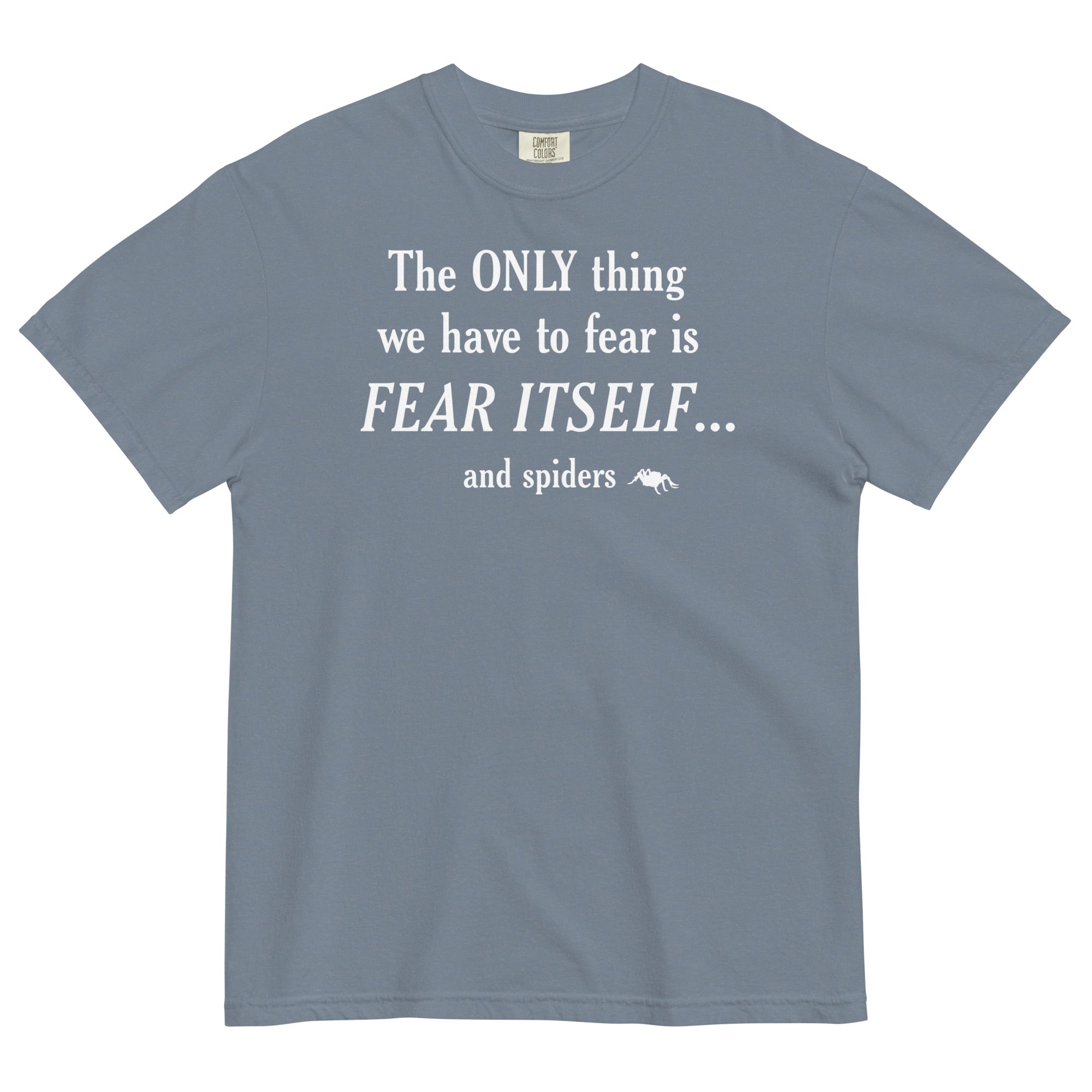 The Only Thing We Have To Fear Men's Relaxed Fit Tee Hoodie, Sweatshirt | PureTeeCo.com (Image 5)