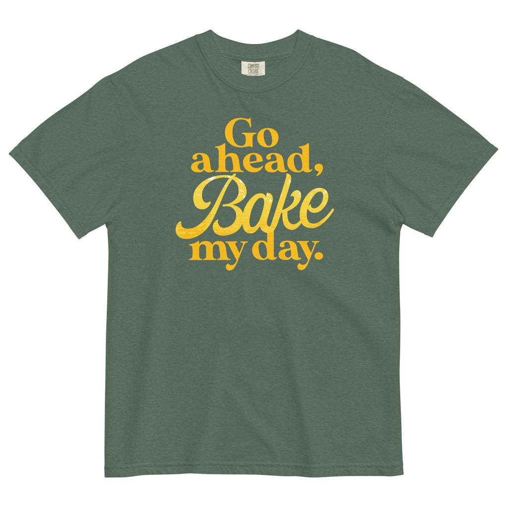 Go Ahead, Bake My Day Men's Relaxed Fit Tee Hoodie, Sweatshirt | PureTeeCo.com (Image 5)