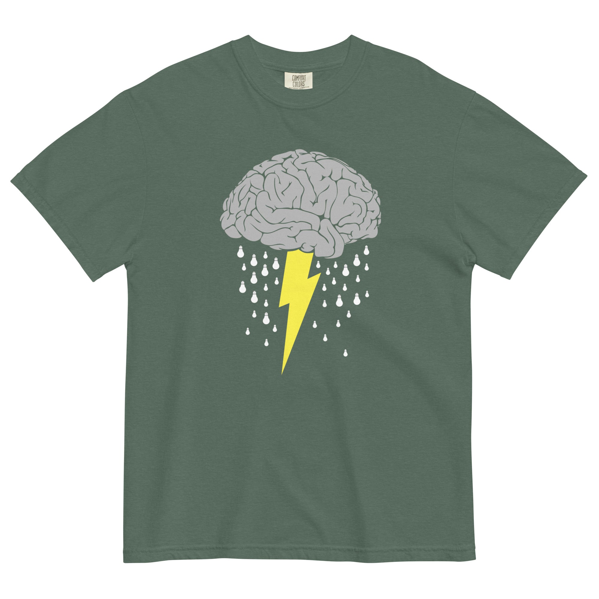 Brainstorm Men's Relaxed Fit Tee Hoodie, Sweatshirt | PureTeeCo.com (Image 4)