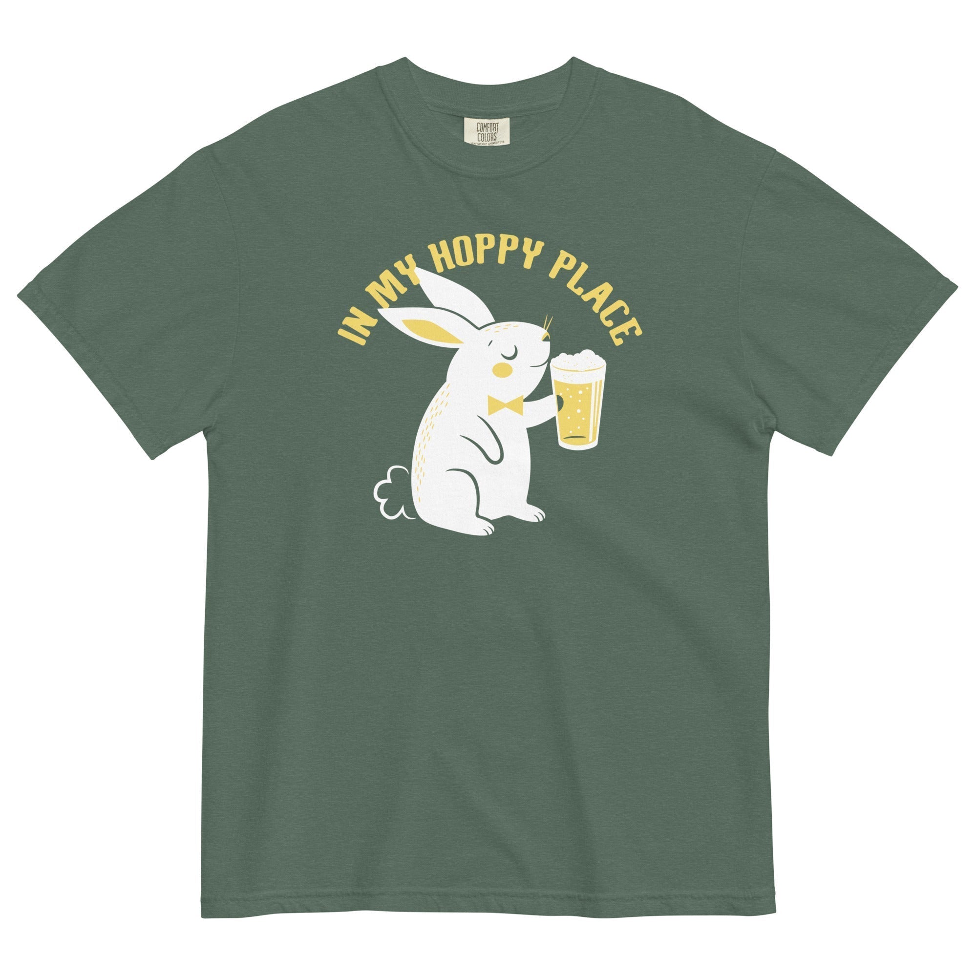In My Hoppy Place Men's Relaxed Fit Tee Hoodie, Sweatshirt | PureTeeCo.com (Image 1)