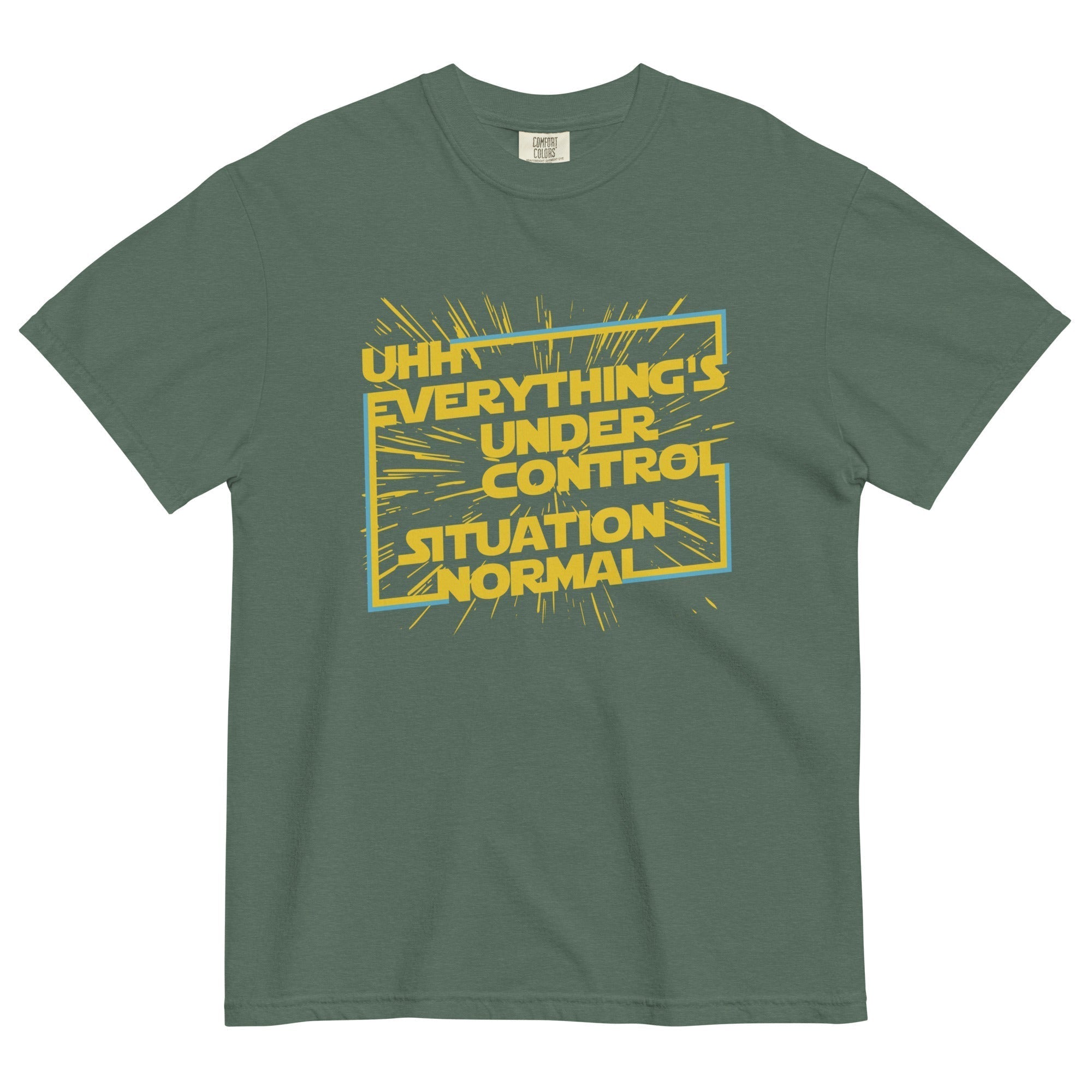 Everything's Under Control Situation Normal Men's Relaxed Fit Tee Hoodie, Sweatshirt | PureTeeCo.com (Image 5)