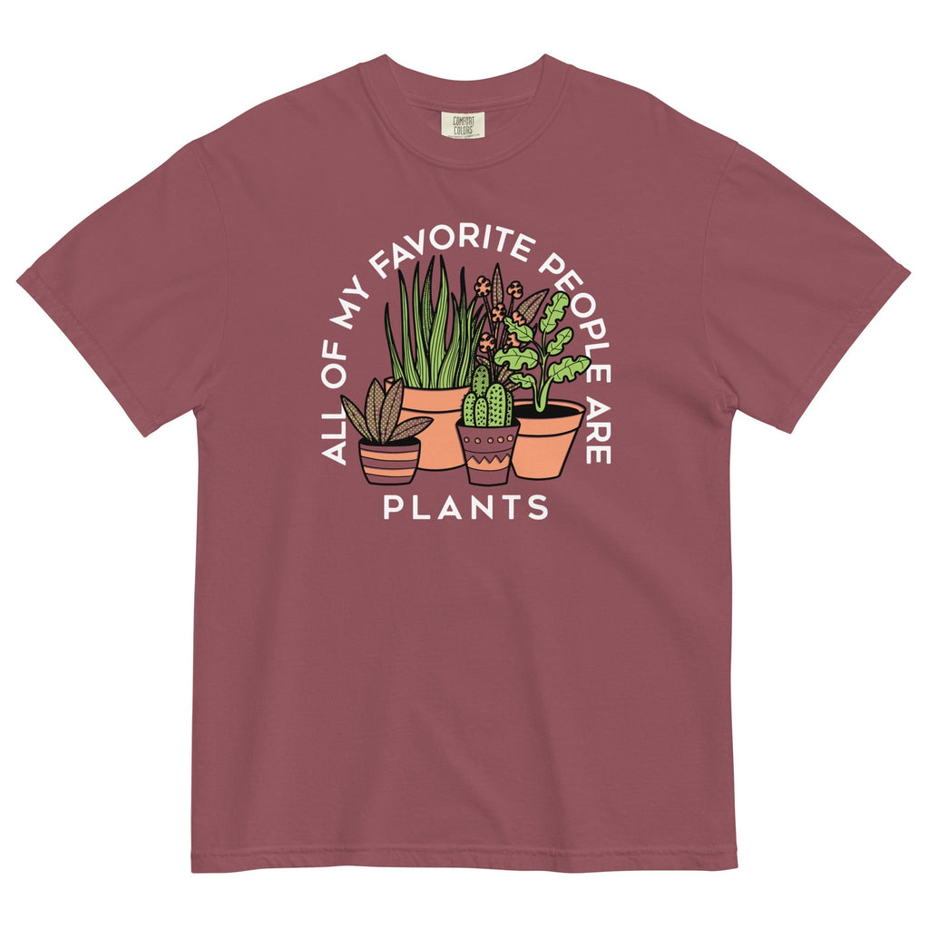 All Of My Favorite People Are Plants Men's Relaxed Fit Tee Hoodie, Sweatshirt | PureTeeCo.com (Image 2)