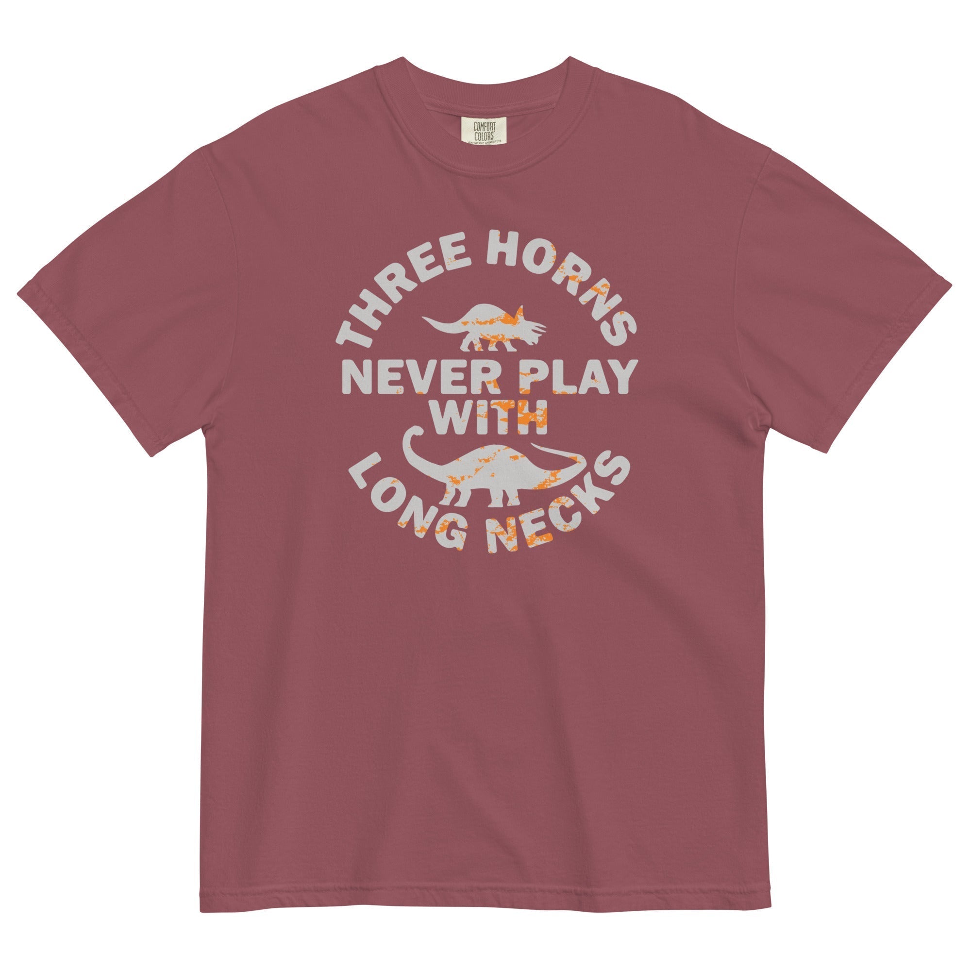 Three Horns Never Play With Long Necks Men's Relaxed Fit Tee Hoodie, Sweatshirt | PureTeeCo.com (Image 4)