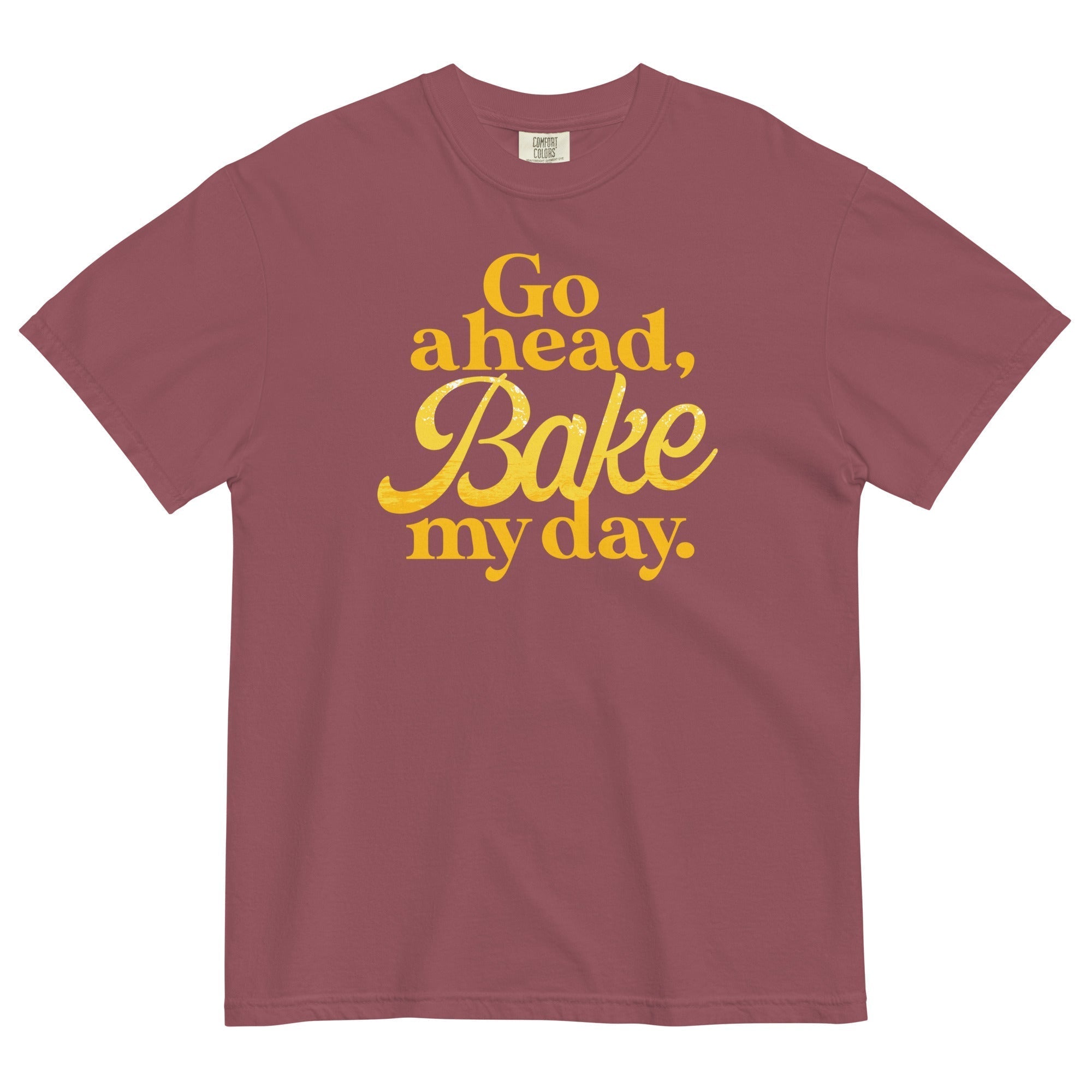 Go Ahead, Bake My Day Men's Relaxed Fit Tee Hoodie, Sweatshirt | PureTeeCo.com (Image 4)