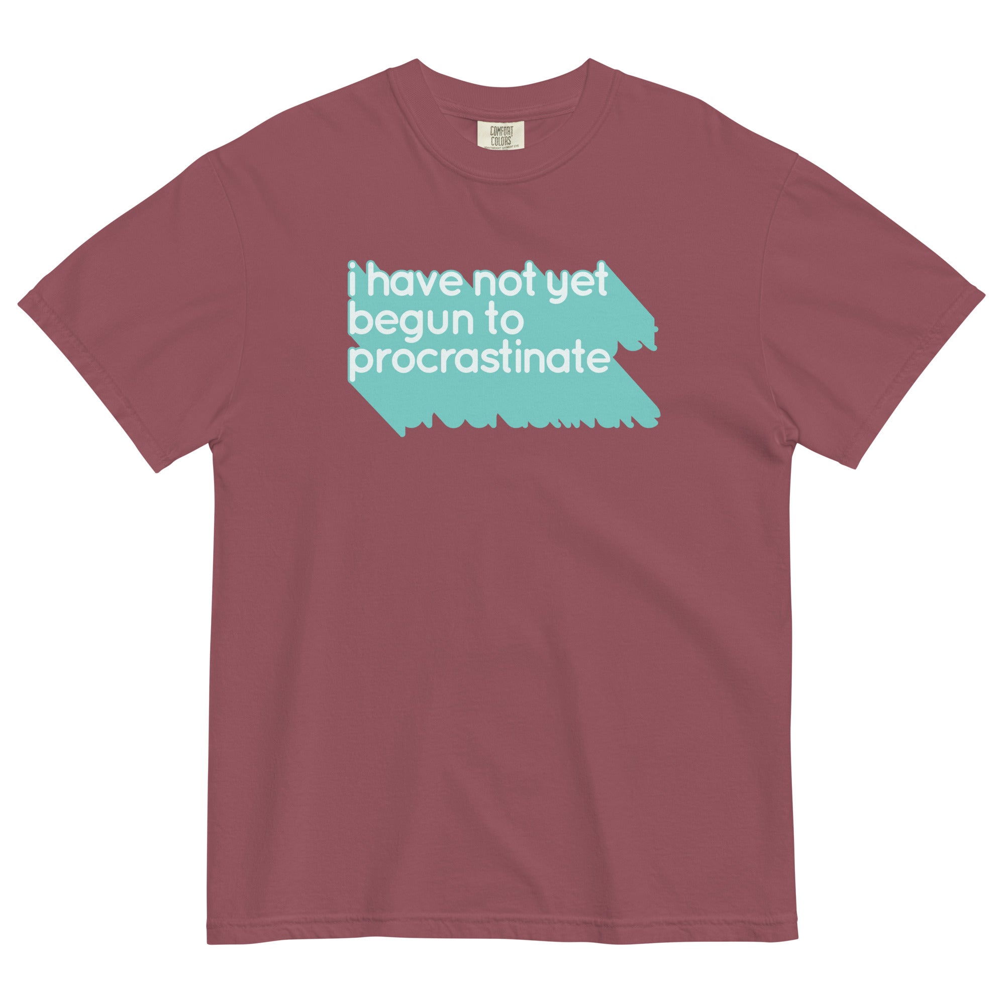 Not Begun To Procrastinate Men's Relaxed Fit Tee Hoodie, Sweatshirt | PureTeeCo.com (Image 4)