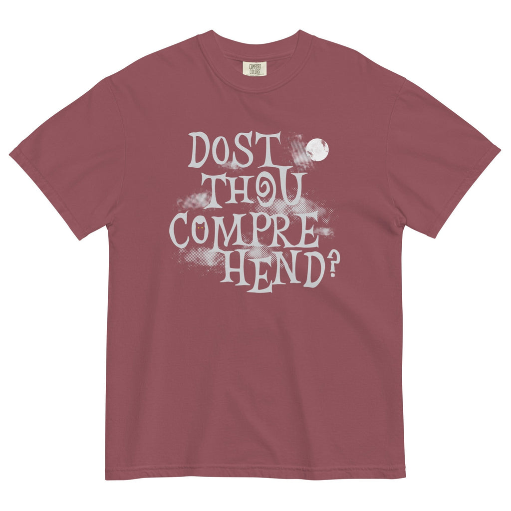 Dost Thou Comprehend? Men's Relaxed Fit Tee Hoodie, Sweatshirt | PureTeeCo.com (Image 4)