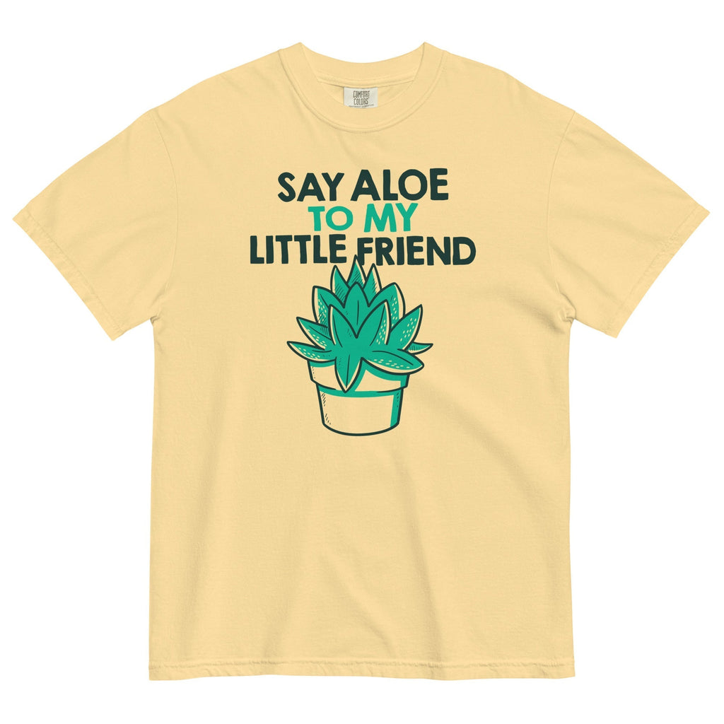 Say Aloe To My Little Friend Men's Relaxed Fit Tee Hoodie, Sweatshirt | PureTeeCo.com (Image 2)