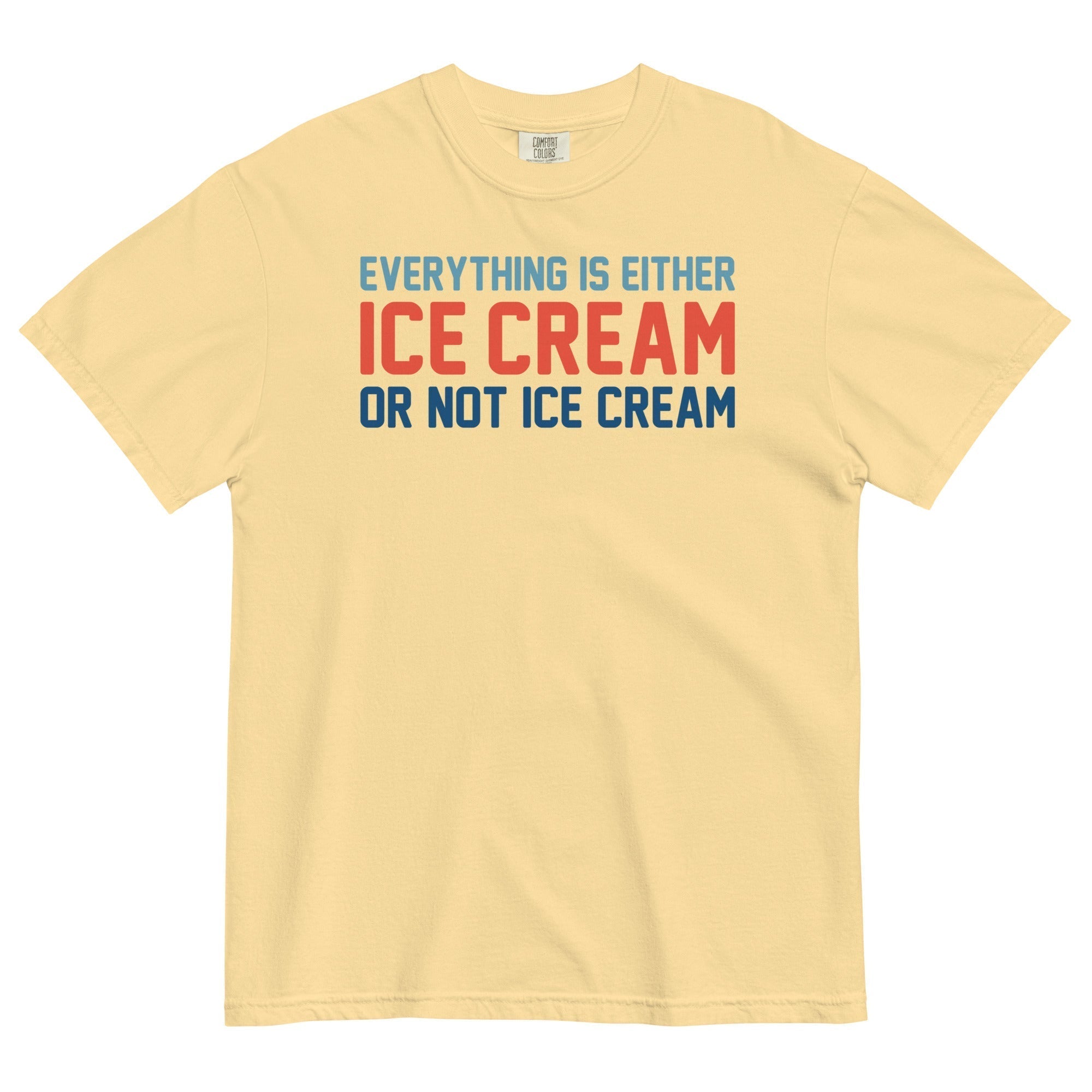 Everything Is Ice Cream Or Not Ice Cream Men's Relaxed Fit Tee Hoodie, Sweatshirt | PureTeeCo.com (Image 2)