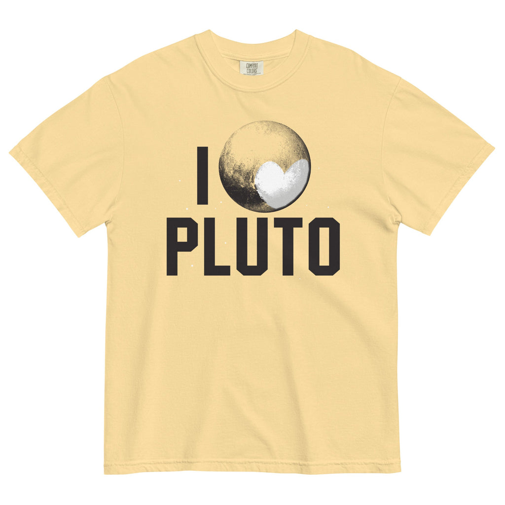I Heart Pluto Men's Relaxed Fit Tee Hoodie, Sweatshirt | PureTeeCo.com (Image 3)
