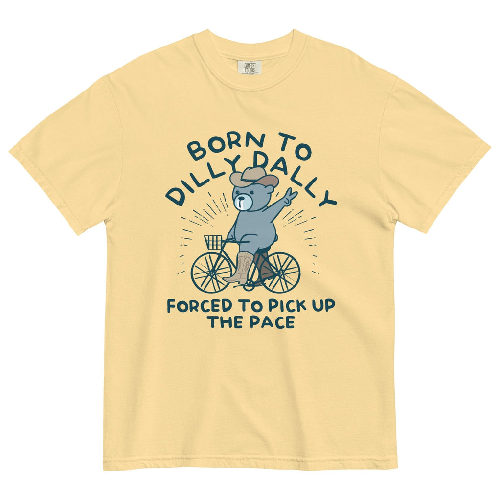 Born To Dilly Dally Forced To Pick Up The Pace Men's Relaxed Fit Tee Hoodie, Sweatshirt | PureTeeCo.com (Image 4)