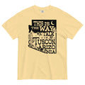This Is The Way We Talk In Tuscon Arizonia Men's Relaxed Fit Tee Hoodie, Sweatshirt | PureTeeCo.com (Image 1)
