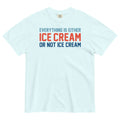 Everything Is Ice Cream Or Not Ice Cream Men's Relaxed Fit Tee Hoodie, Sweatshirt | PureTeeCo.com (Image 1)