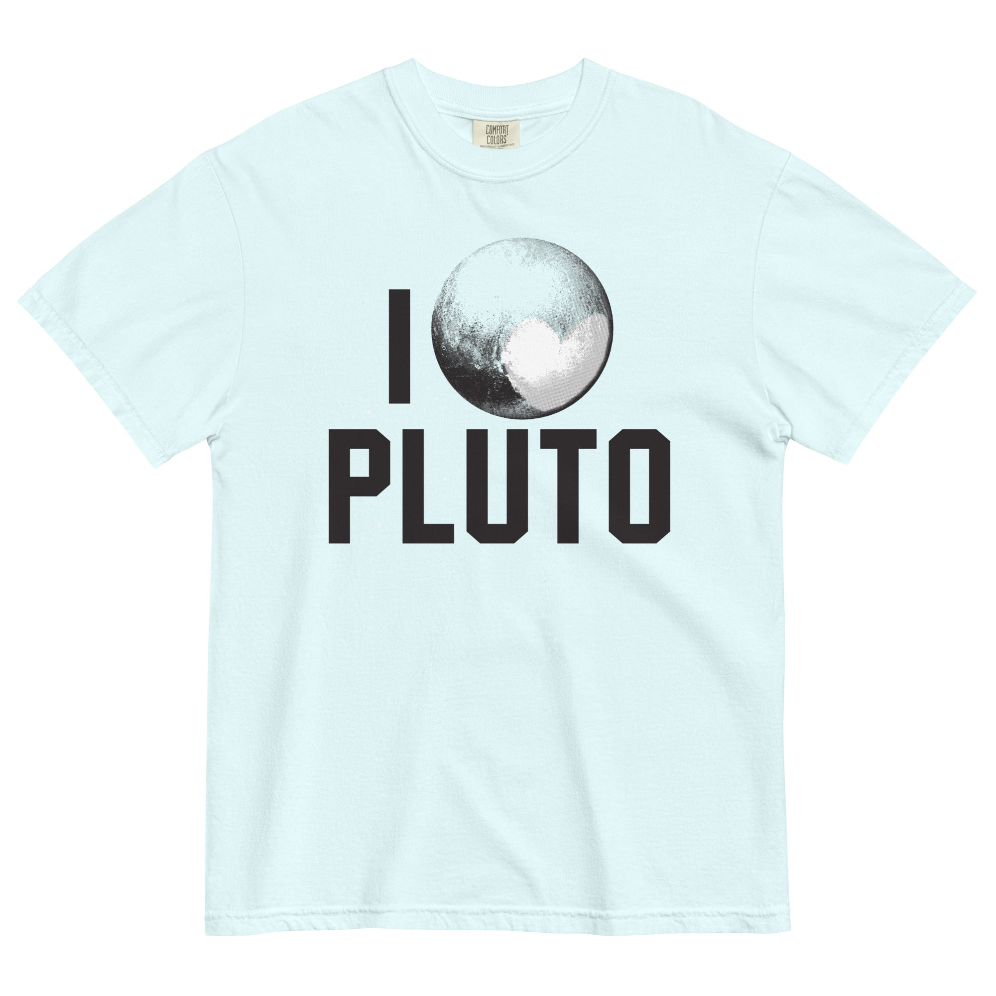 I Heart Pluto Men's Relaxed Fit Tee Hoodie, Sweatshirt | PureTeeCo.com (Image 4)