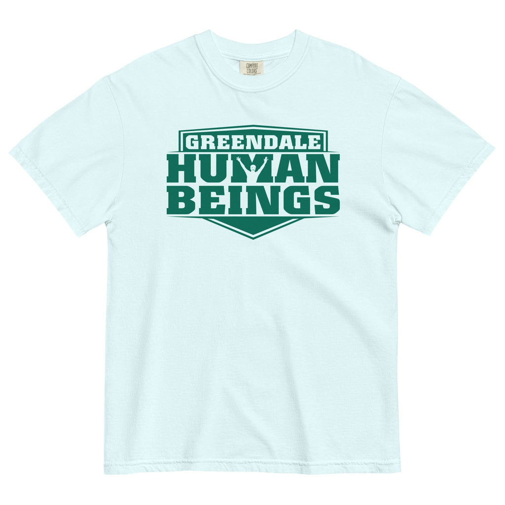 Greendale Human Beings Men's Relaxed Fit Tee Hoodie, Sweatshirt | PureTeeCo.com (Image 3)